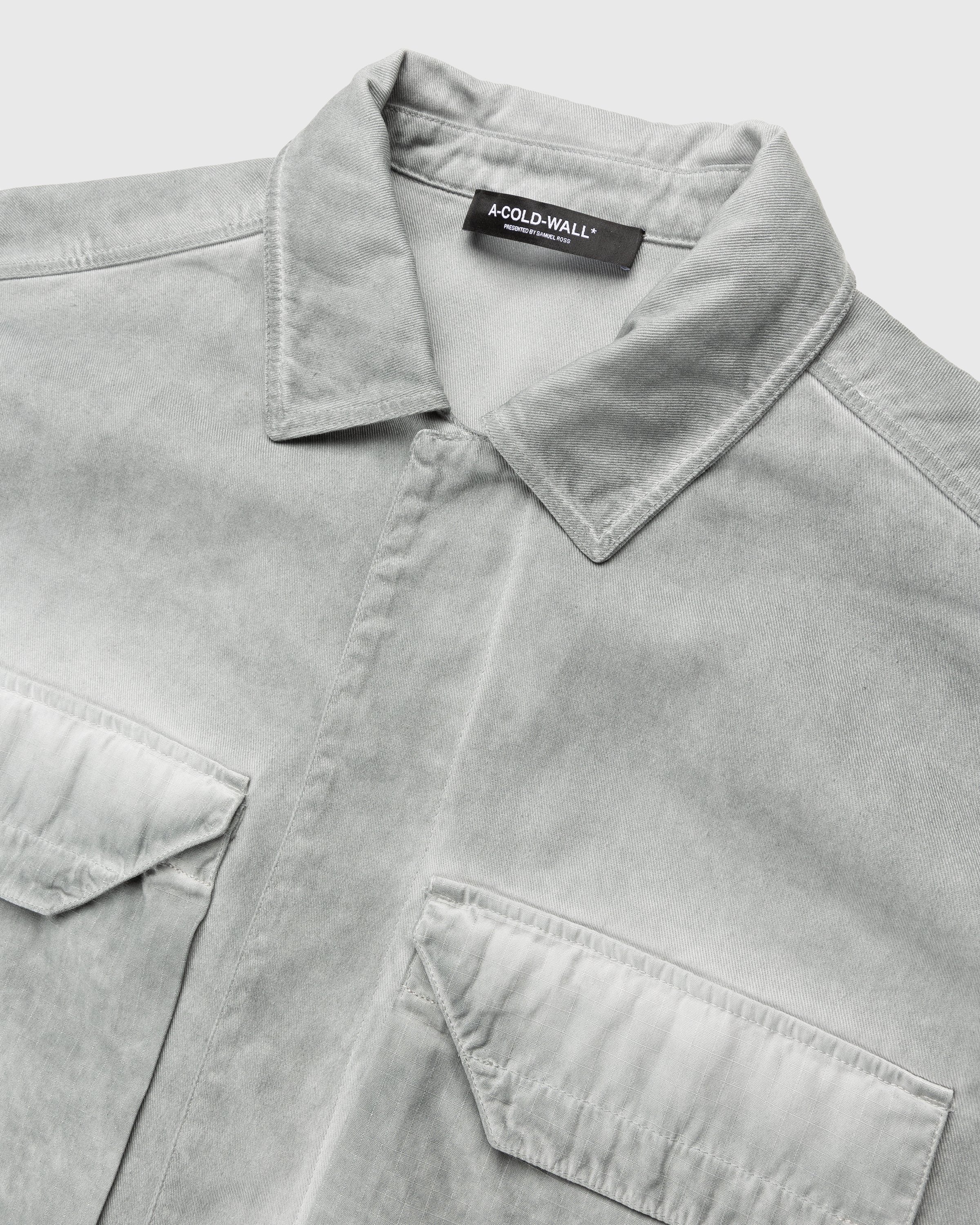 A-Cold-Wall* - Dye Tech Overshirt Light Grey - Clothing - Grey - Image 5