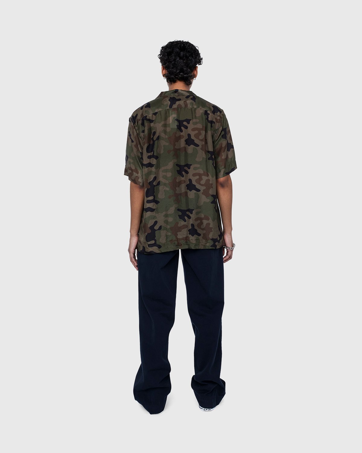 Dries van Noten - Carltone Silk Shirt Camouflage - Clothing - Brown - Image 7