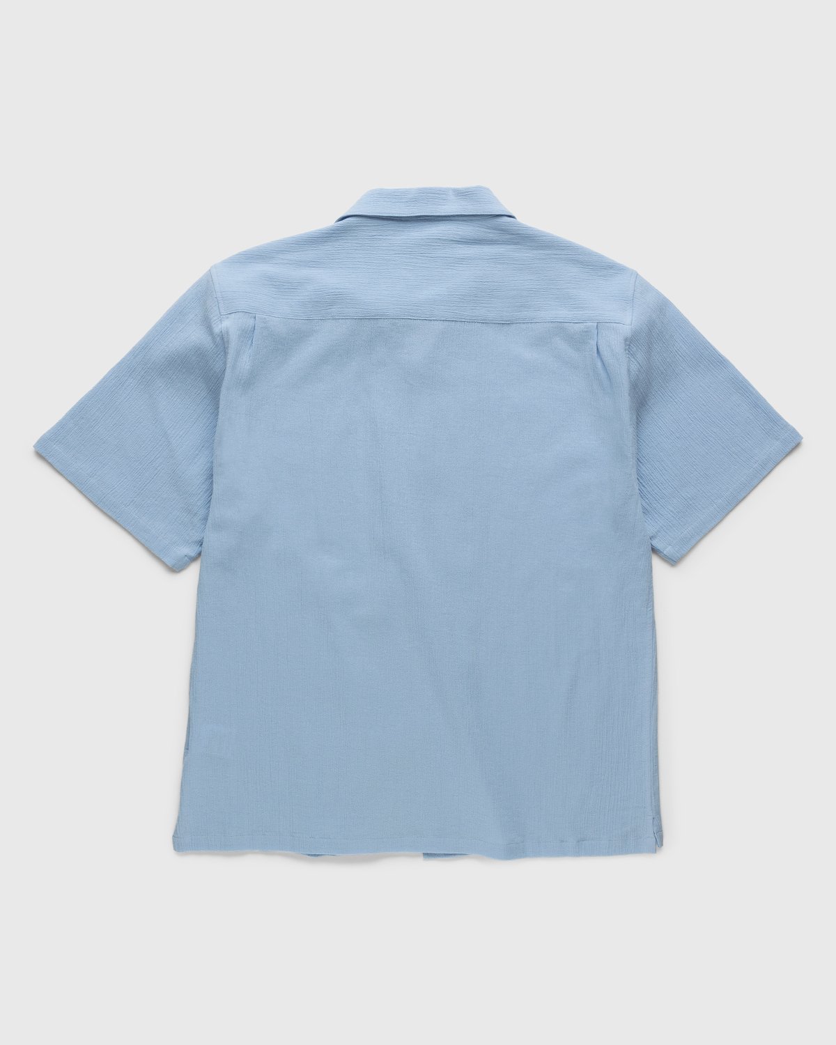 Highsnobiety - Crepe Short Sleeve Shirt Sky Blue - Clothing - Blue - Image 2