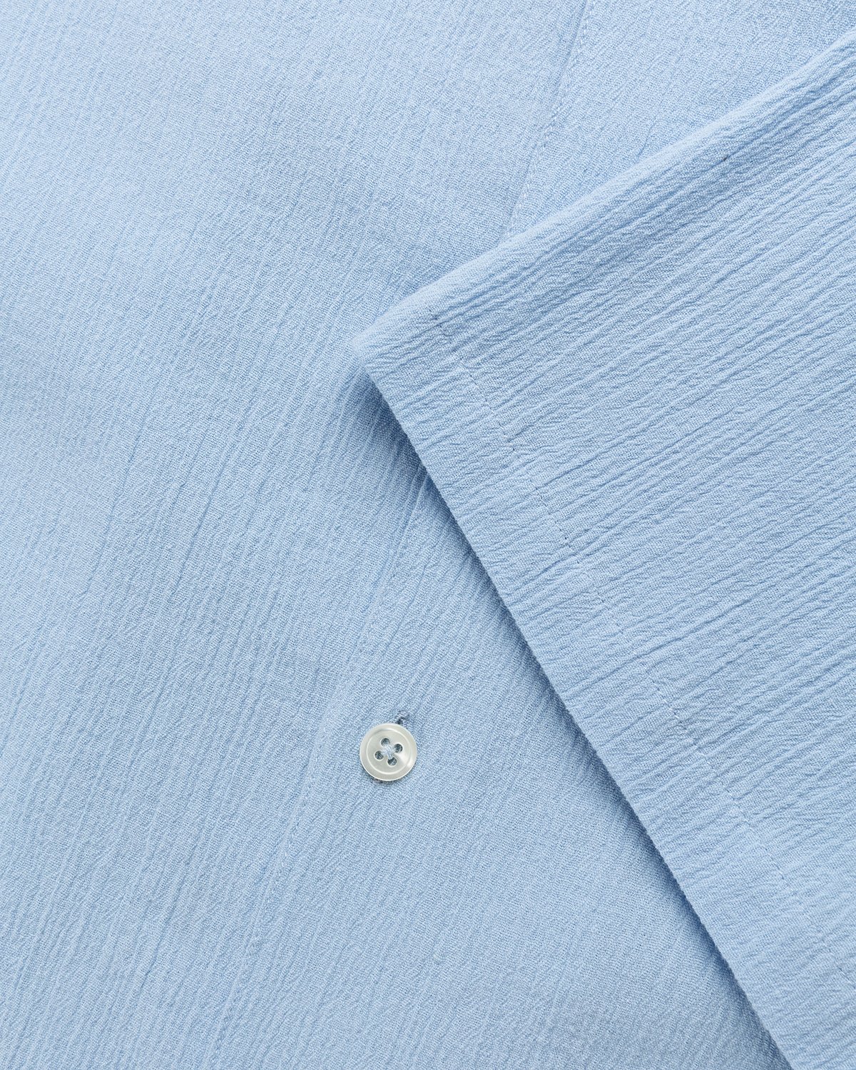 Highsnobiety - Crepe Short Sleeve Shirt Sky Blue - Clothing - Blue - Image 6