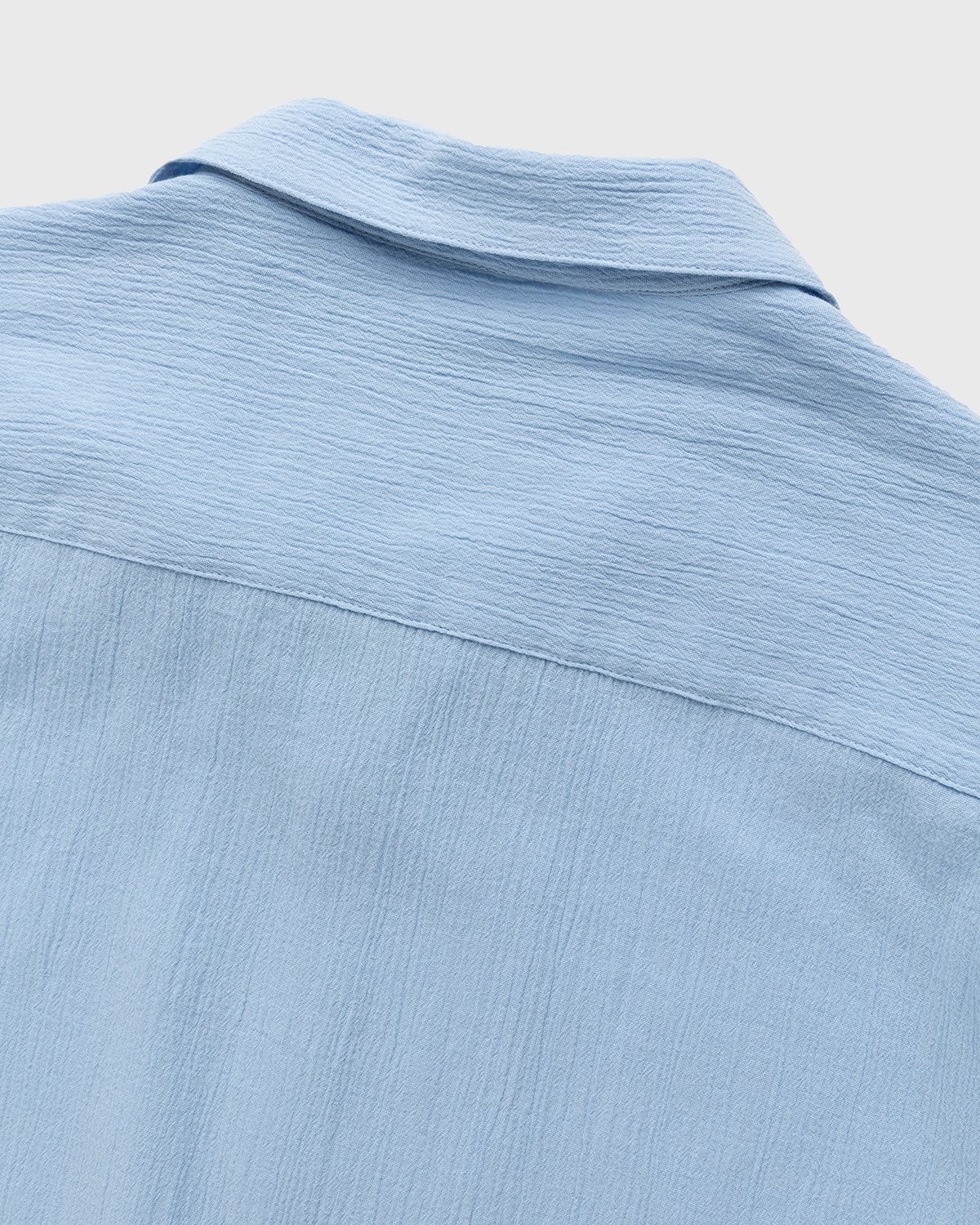 Highsnobiety - Crepe Short Sleeve Shirt Sky Blue - Clothing - Blue - Image 4