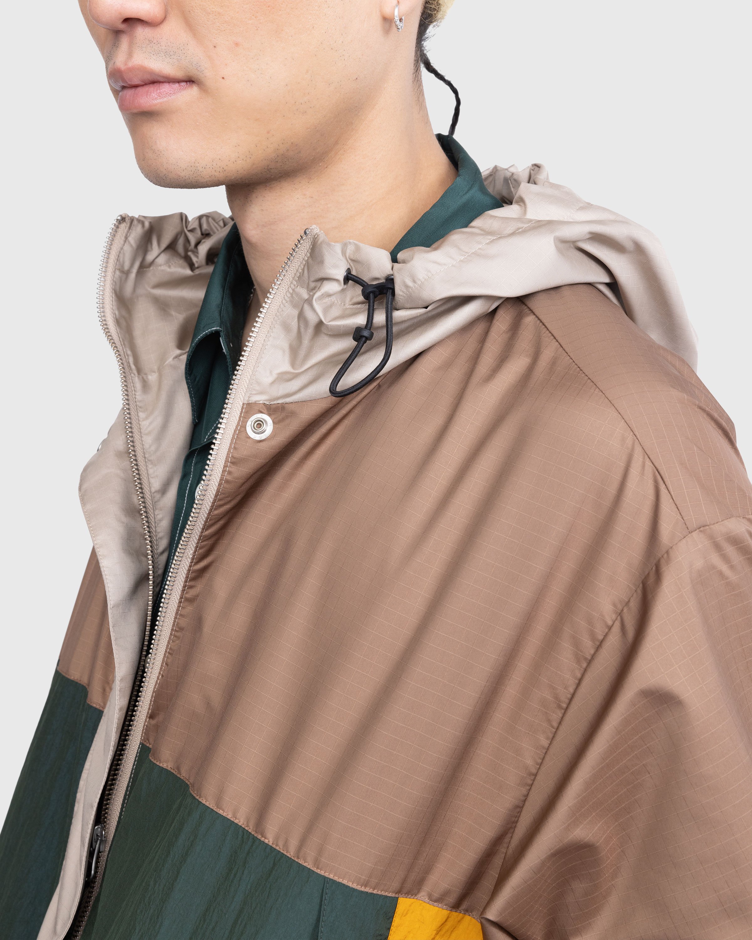 Highsnobiety - Mix Panel Parka Brown/Green - Clothing - Multi - Image 5