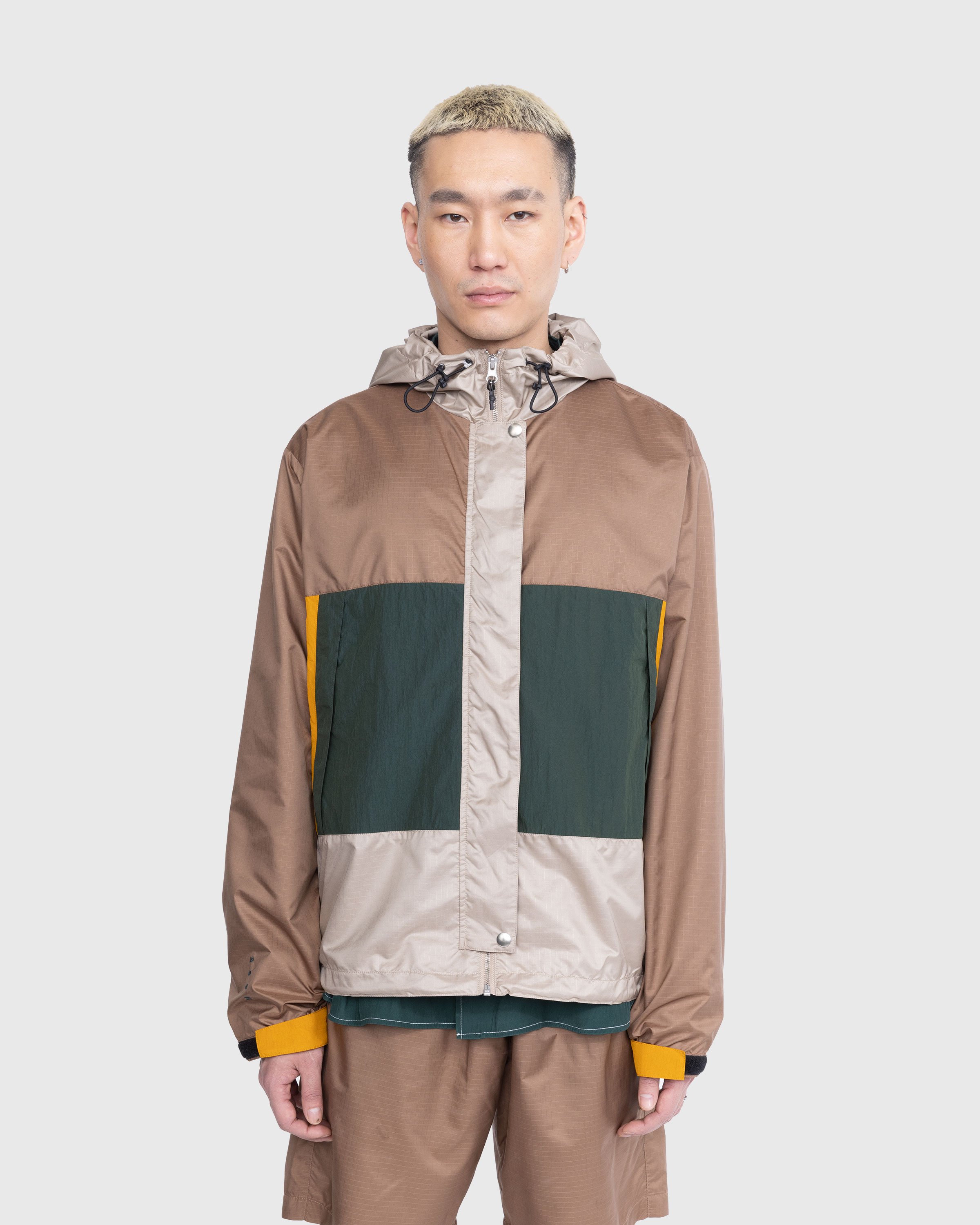 Highsnobiety - Mix Panel Parka Brown/Green - Clothing - Multi - Image 2
