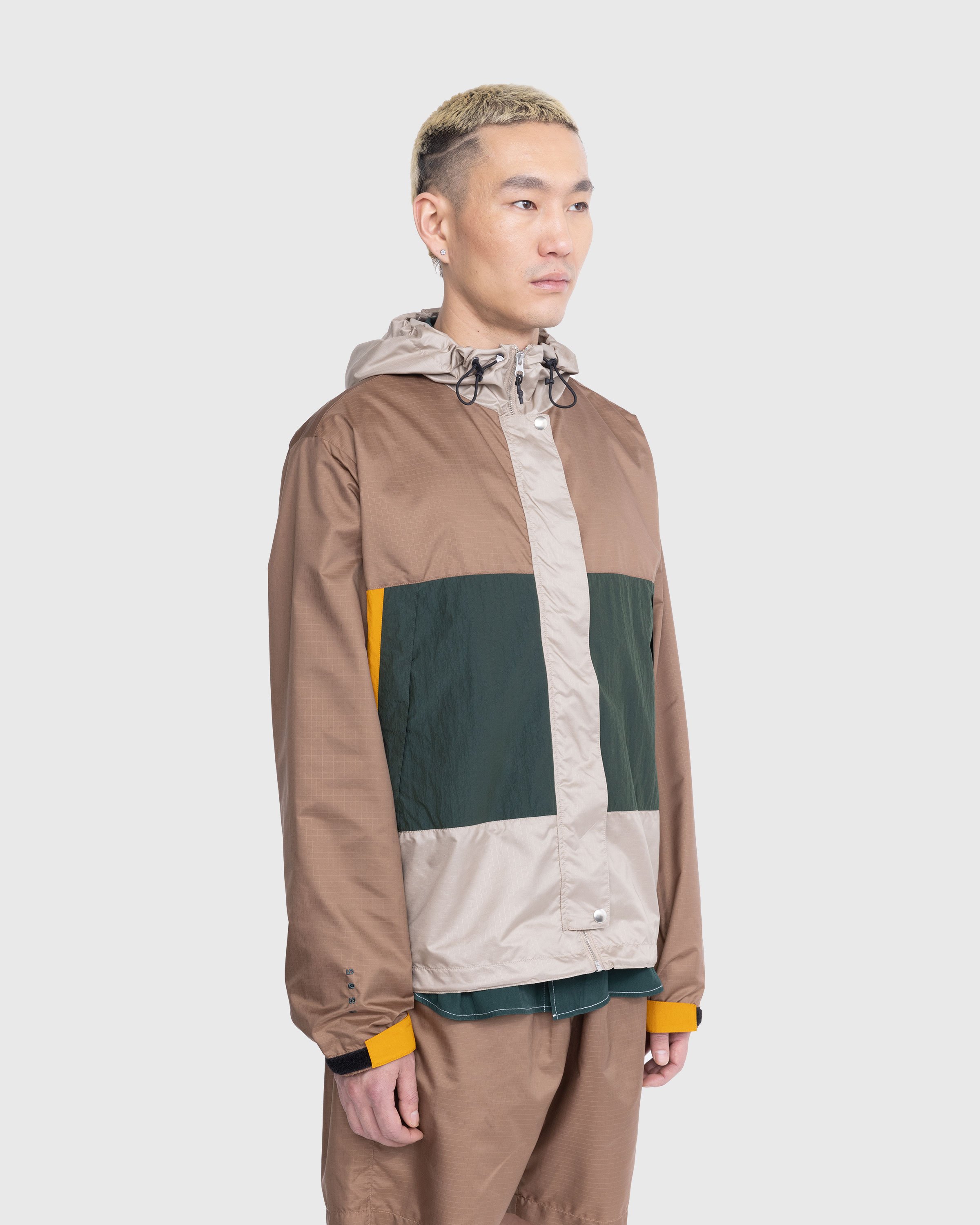 Highsnobiety - Mix Panel Parka Brown/Green - Clothing - Multi - Image 4