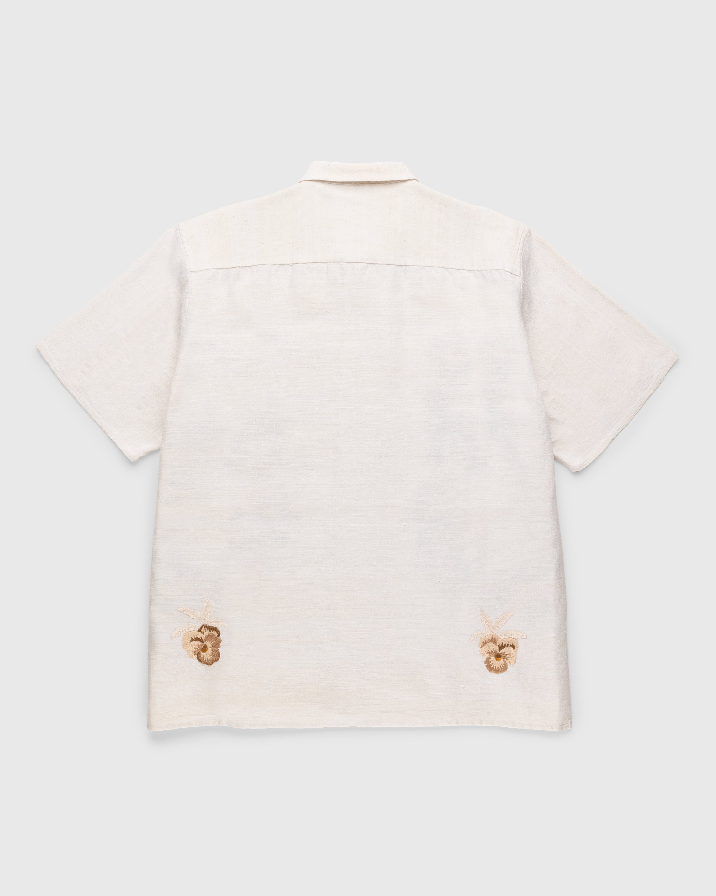 Diomene by Damir Doma - Embroidered Vacation Shirt Cream - Clothing - White - Image 2