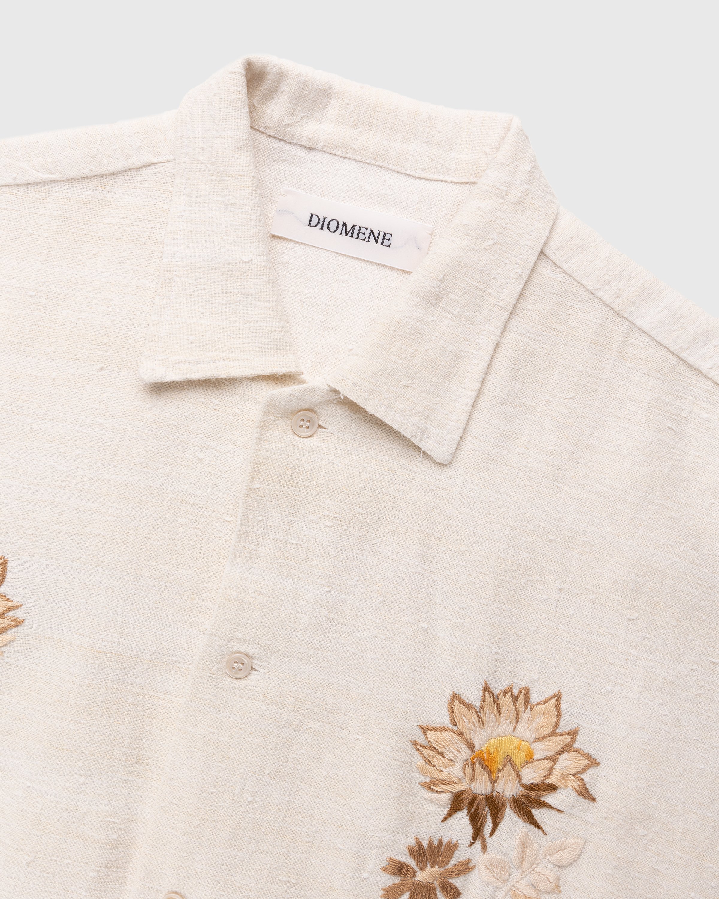 Diomene by Damir Doma - Embroidered Vacation Shirt Cream - Clothing - White - Image 4