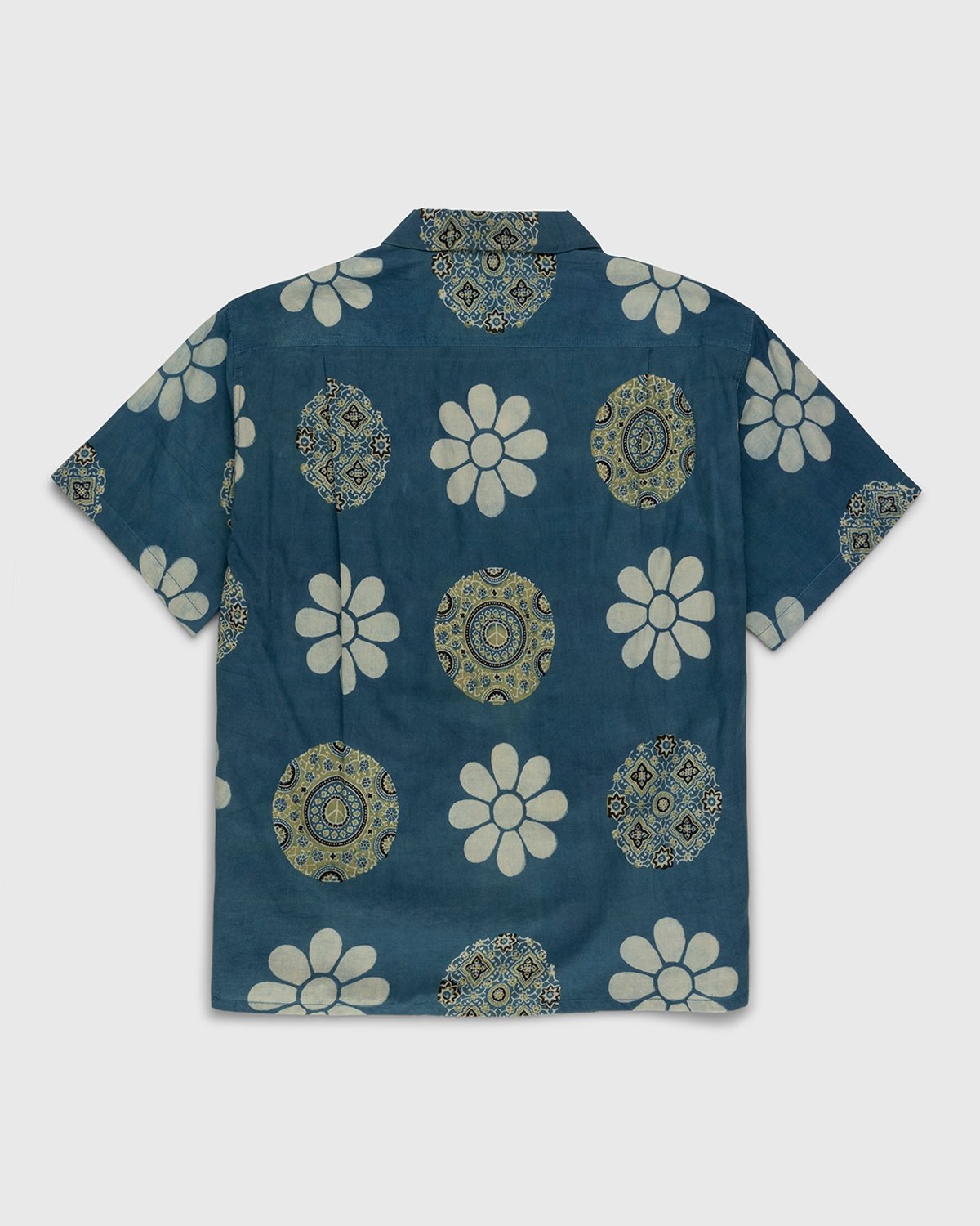 Story mfg. - Shore Shirt Indigo Flower Portal Print Blue - Clothing - Blue - Image 2