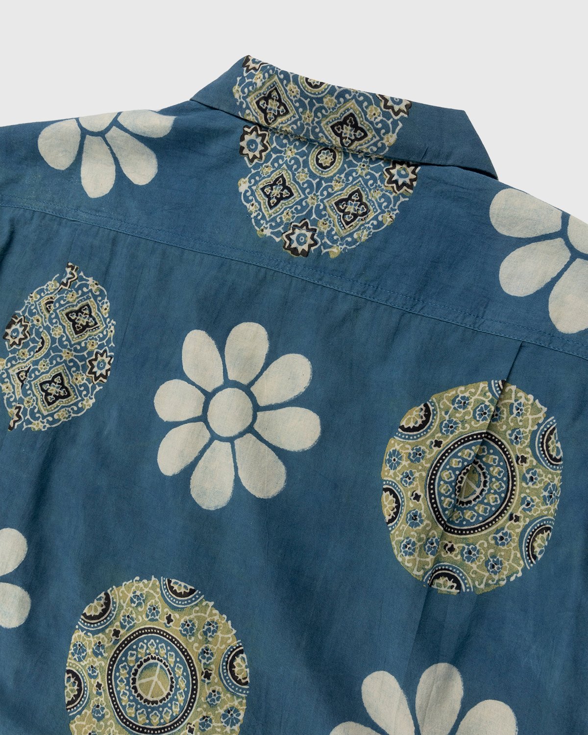 Story mfg. - Shore Shirt Indigo Flower Portal Print Blue - Clothing - Blue - Image 3