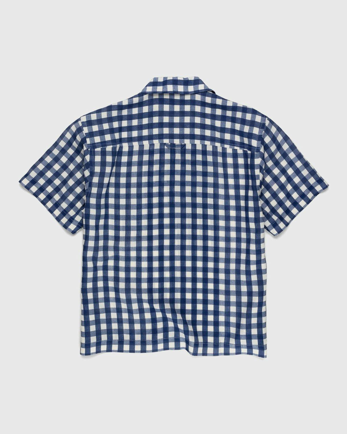 JACQUEMUS - La Chemise Jean Navy Checks - Clothing - Blue - Image 2