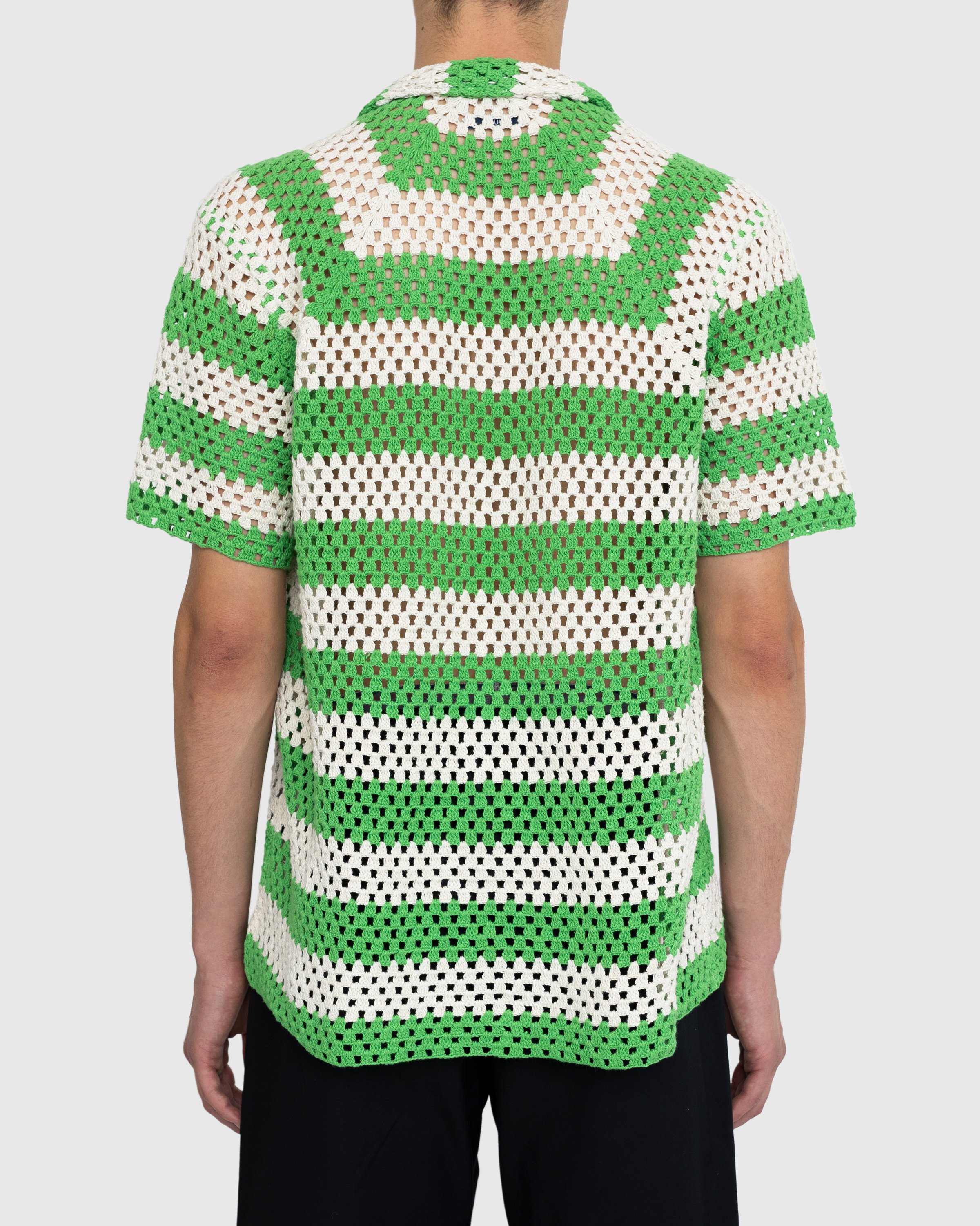 Bode - Crochet Shirt Green - Clothing - Green - Image 4