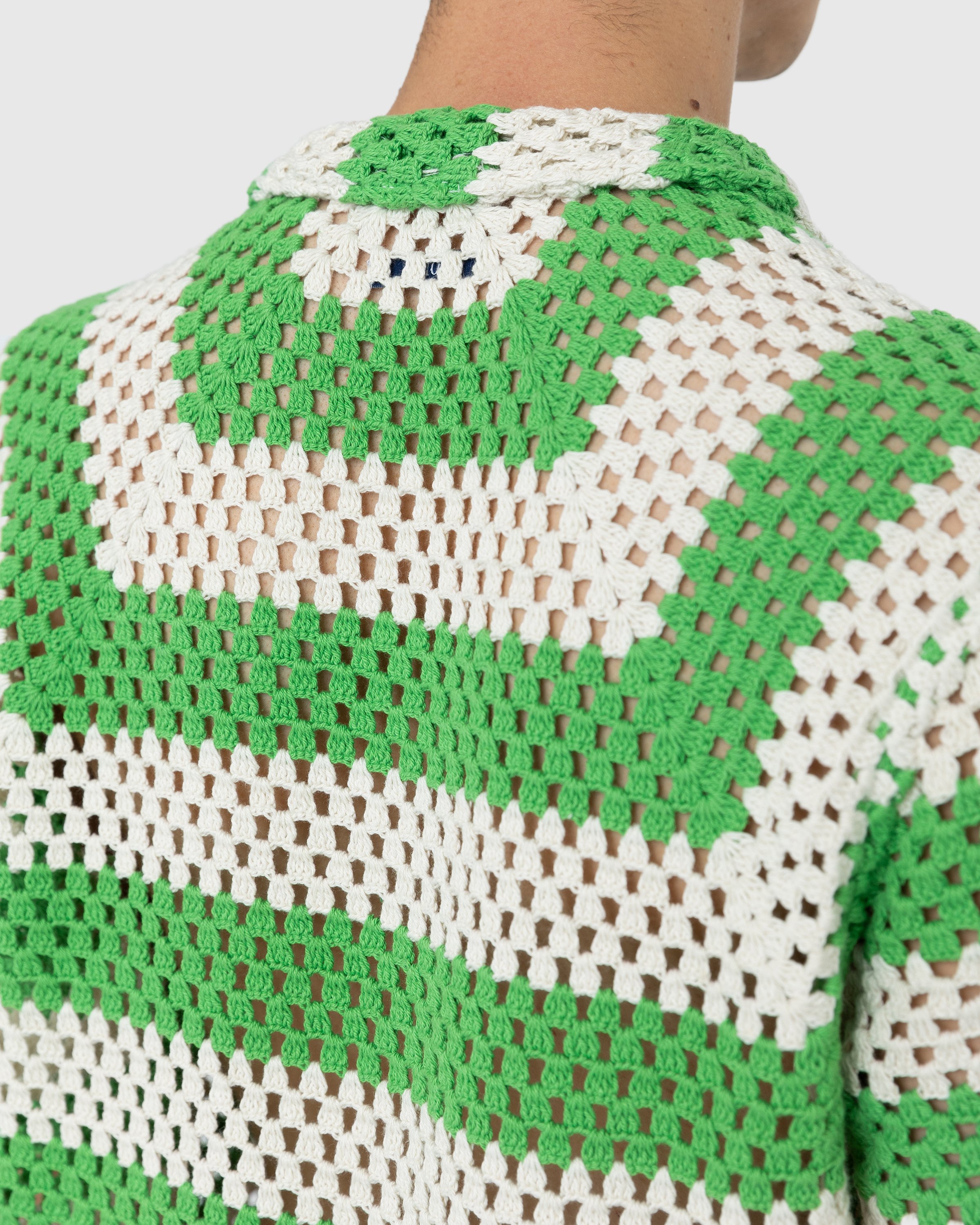 Bode - Crochet Shirt Green - Clothing - Green - Image 6