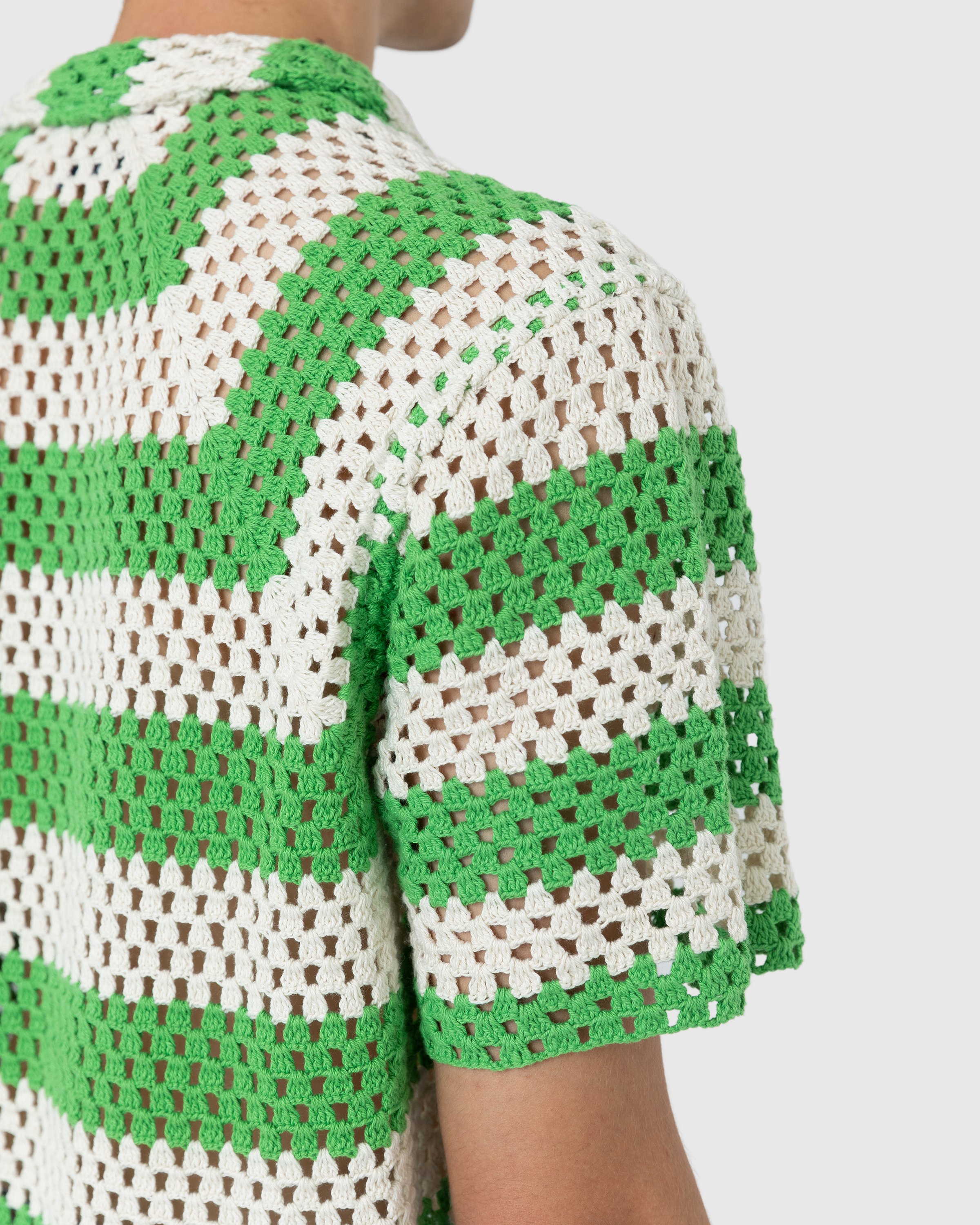 Bode - Crochet Shirt Green - Clothing - Green - Image 7