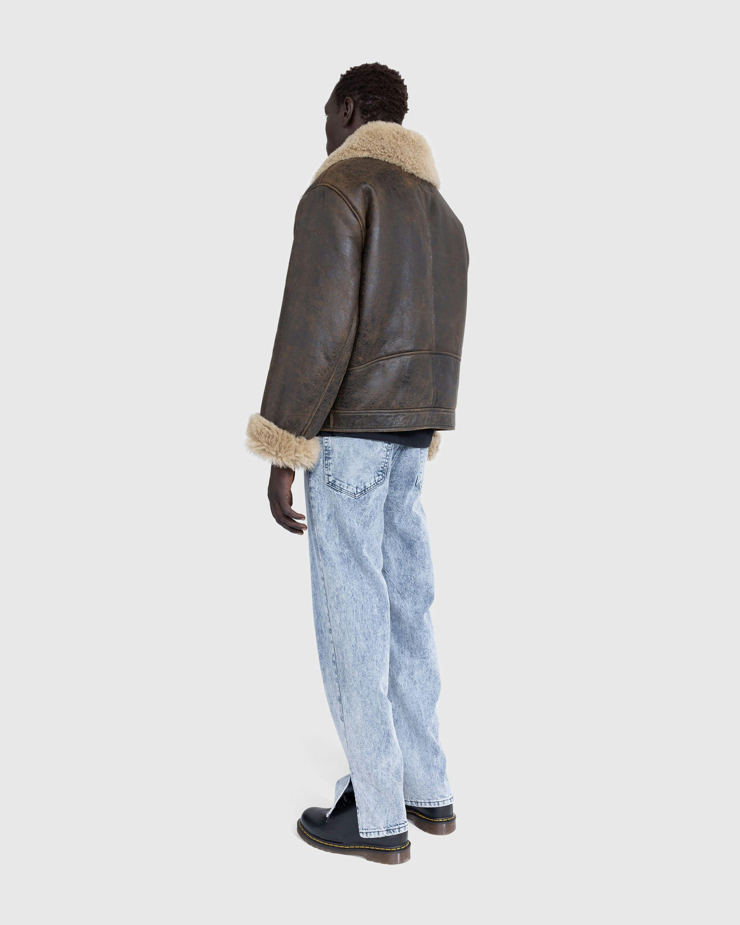 Acne Studios - Shearling Jacket Brown/Beige - Clothing - Beige - Image 3