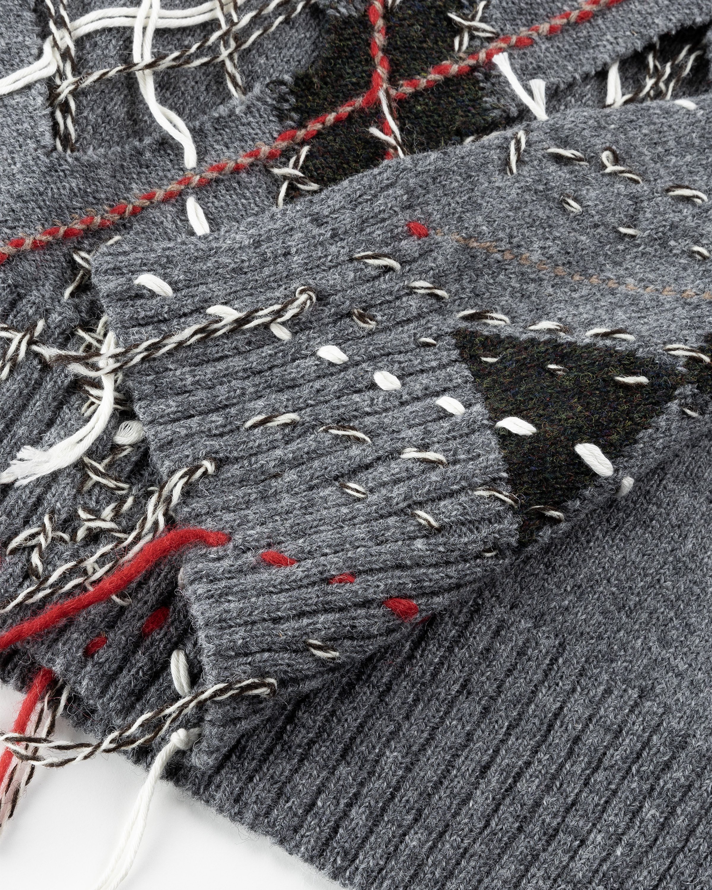 Maison Margiela - Distressed Wool Sweater Vest Multi - Clothing - Multi - Image 5
