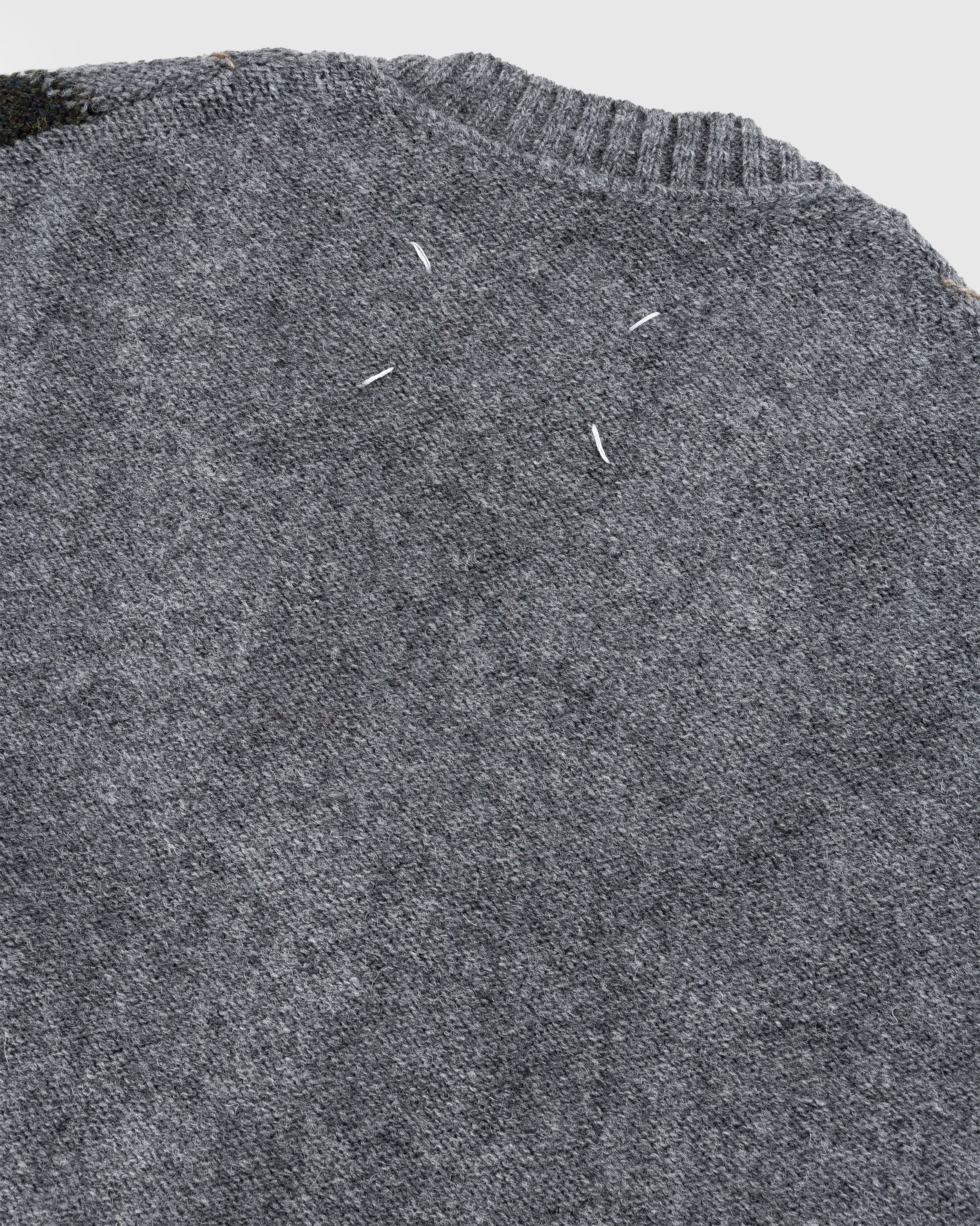 Maison Margiela - Distressed Wool Sweater Vest Multi - Clothing - Multi - Image 6