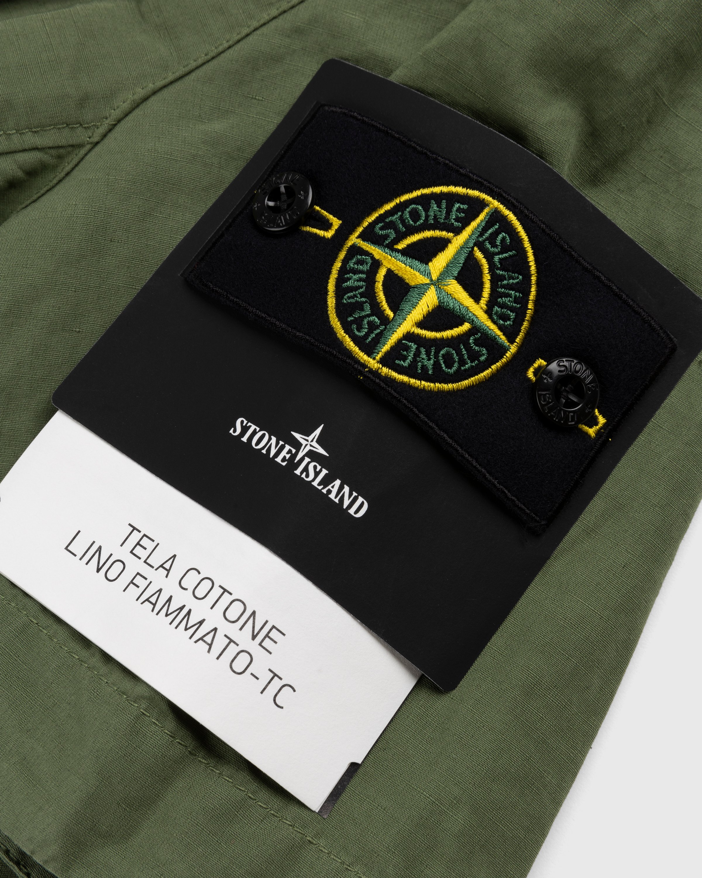 Stone Island - 42406 Garment-Dyed Shirt Jacket With Detachable Vest Olive - Clothing - Green - Image 5