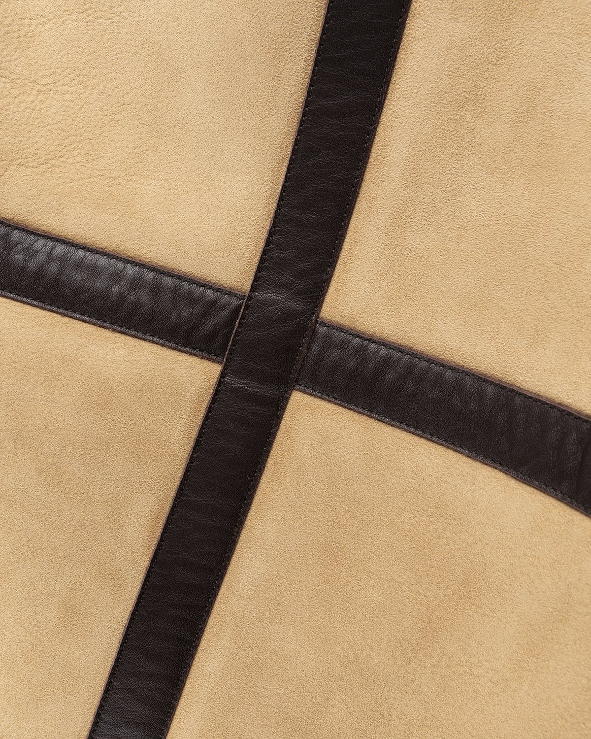 Acne Studios - Shearling Leather Jacket Almond Beige - Clothing - Beige - Image 5