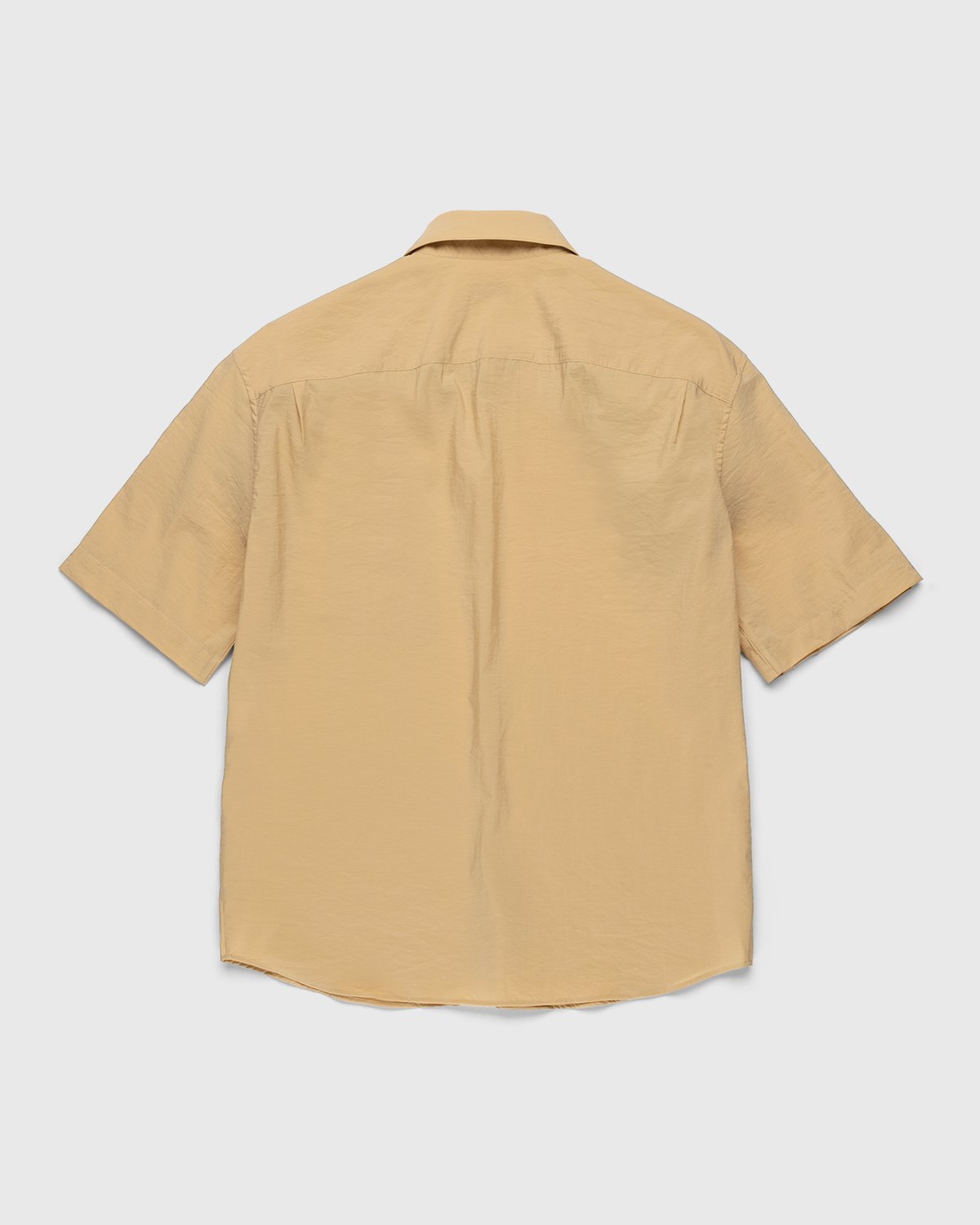Lemaire - Regular Collar Short Sleeve Shirt Golden Sand - Clothing - Yellow - Image 2