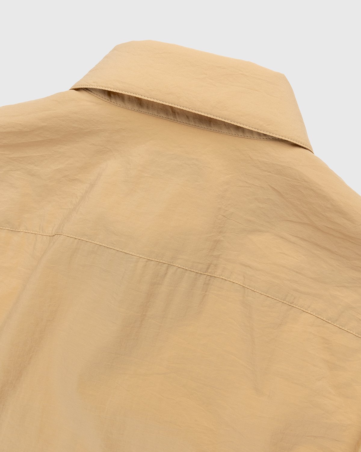 Lemaire - Regular Collar Short Sleeve Shirt Golden Sand - Clothing - Yellow - Image 4