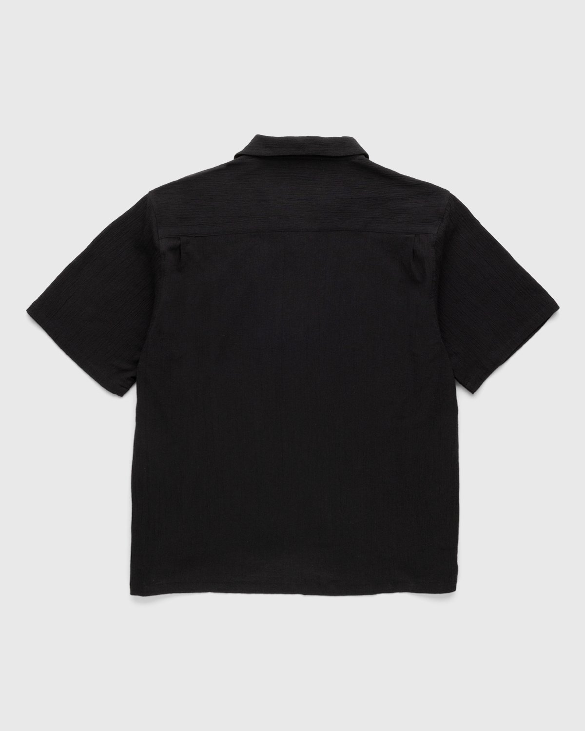 Highsnobiety - Crepe Short Sleeve Shirt Black - Clothing - Black - Image 2