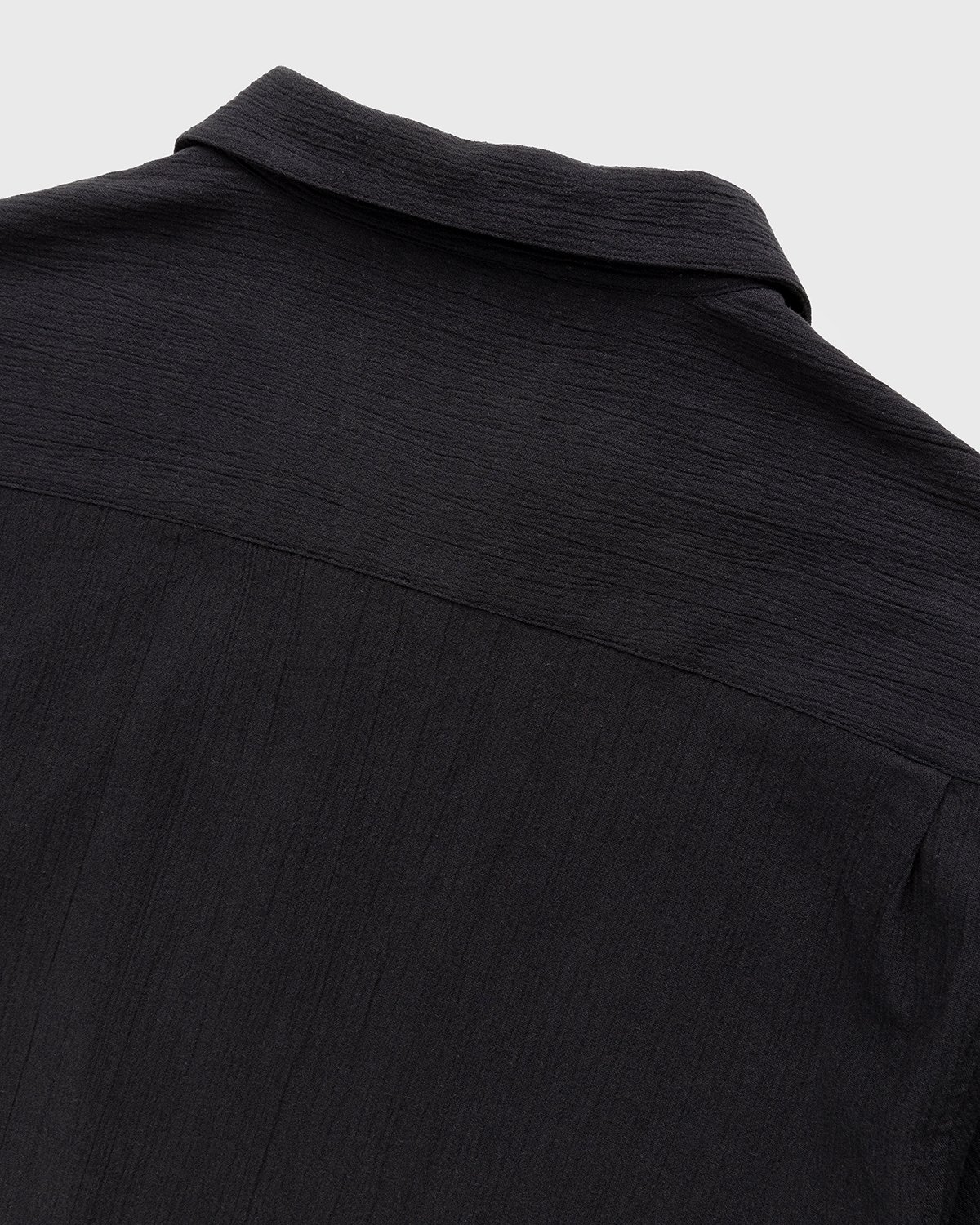 Highsnobiety - Crepe Short Sleeve Shirt Black - Clothing - Black - Image 3