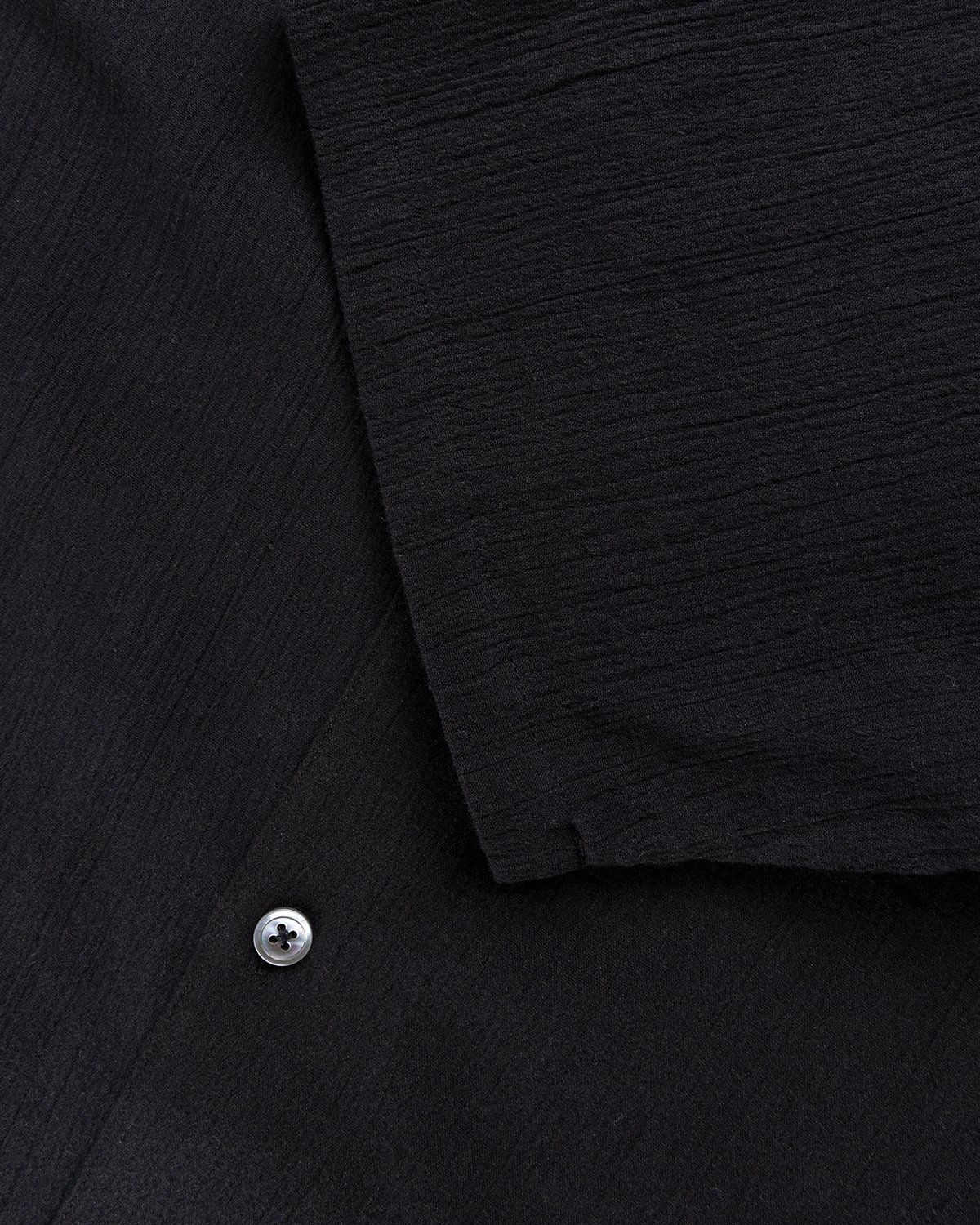 Highsnobiety - Crepe Short Sleeve Shirt Black - Clothing - Black - Image 6