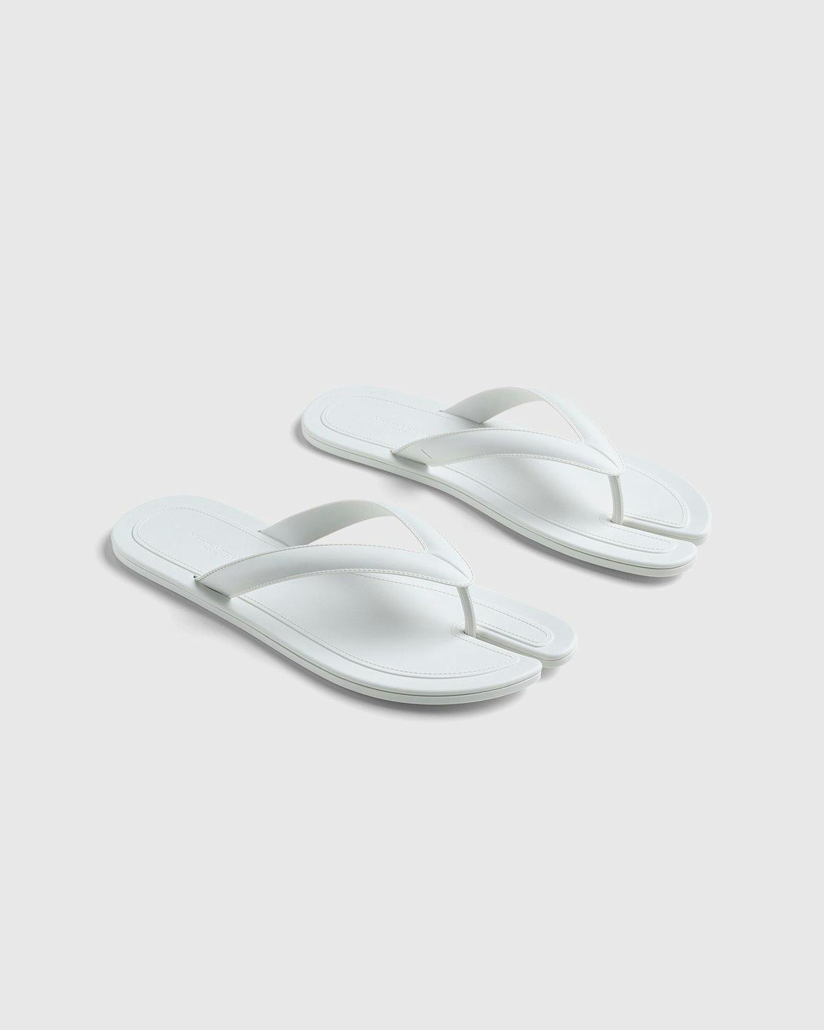 Maison Margiela - Tabi Flip-Flops White - Footwear - White - Image 8