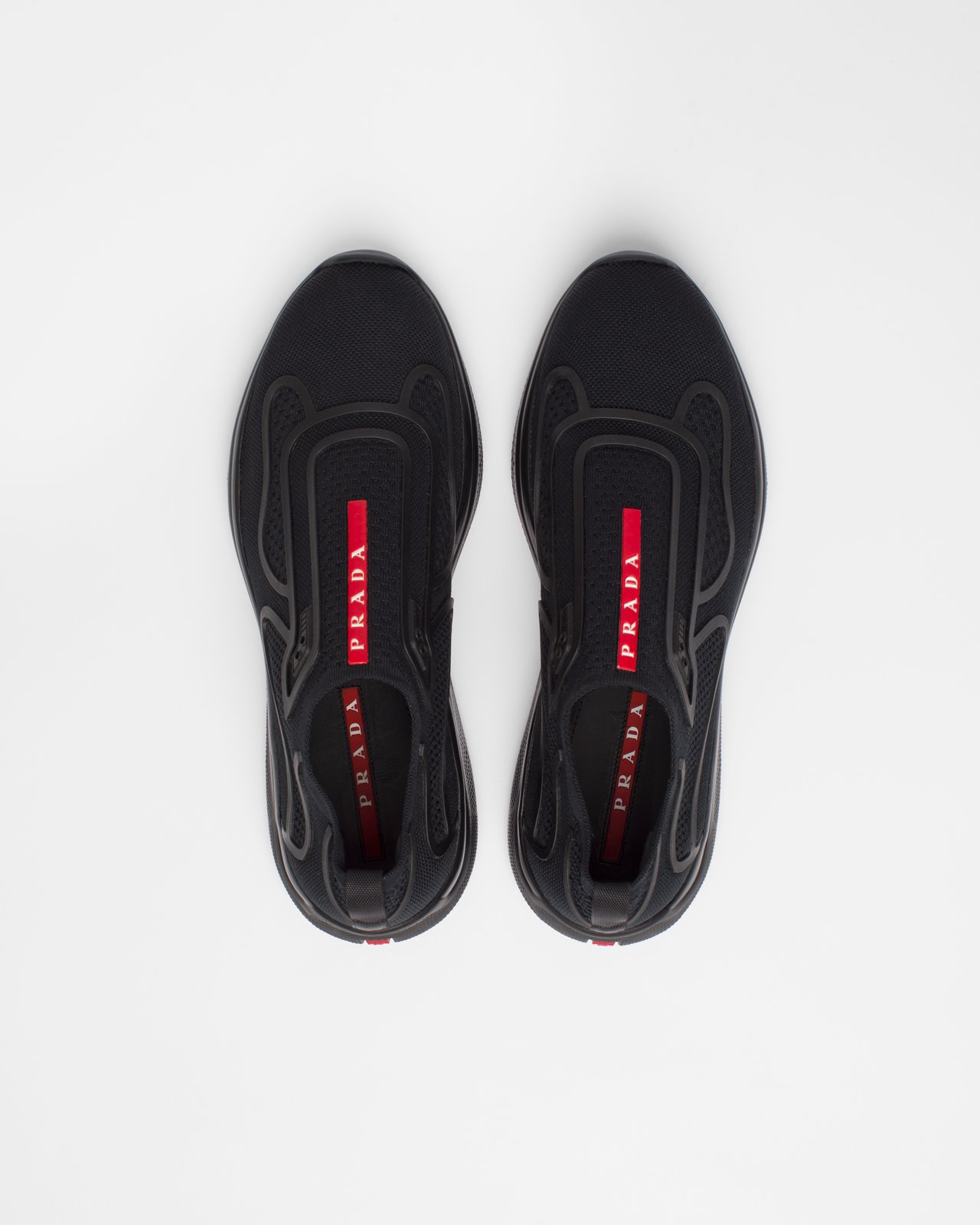 Prada - Men's Americas Cup Knit Slip-On - Footwear - Black - Image 5
