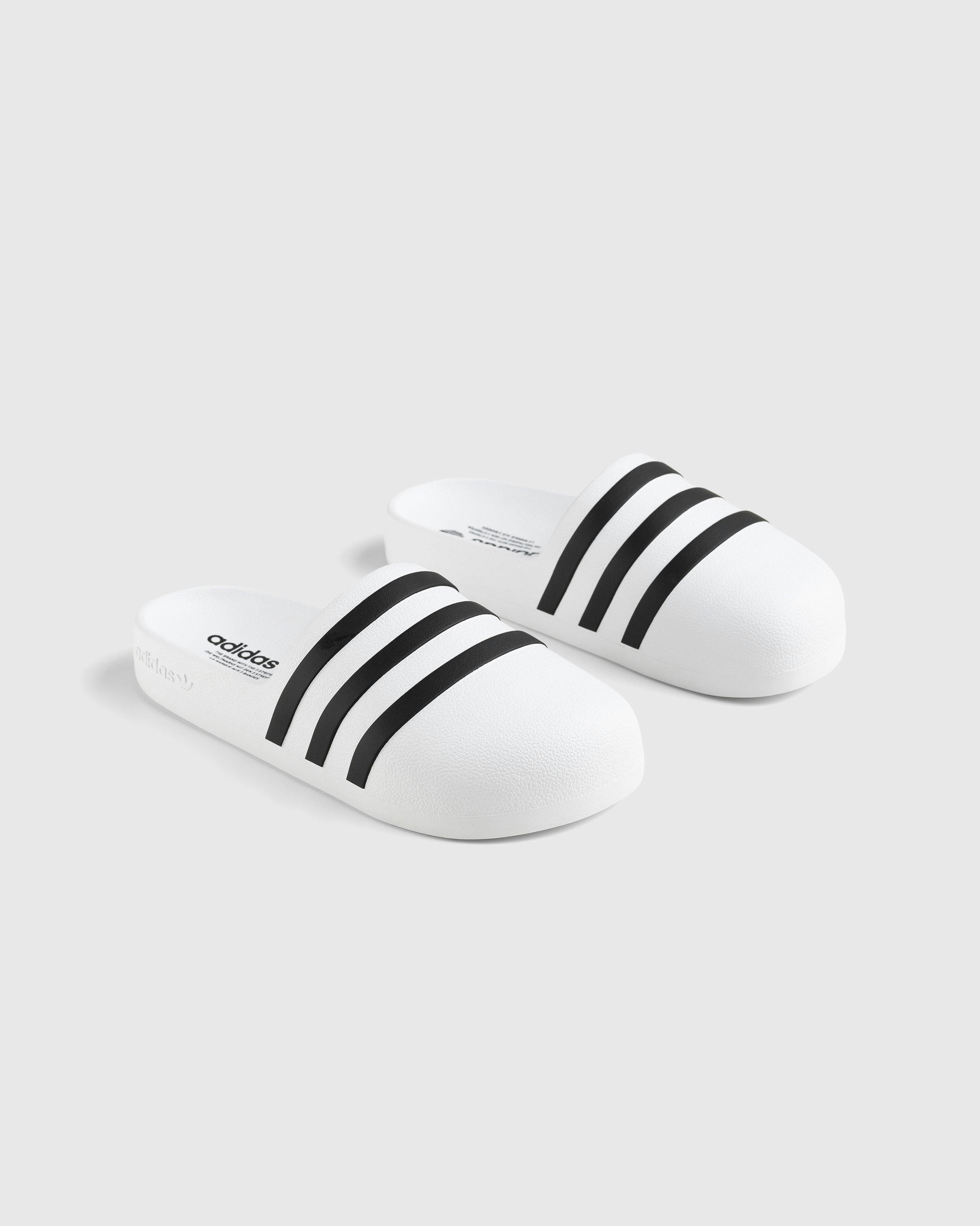 Adidas - Adifom Adilette White/Black/White - Footwear - White - Image 3