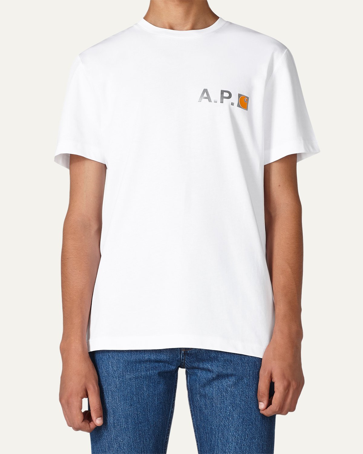 A.P.C. x Carhartt WIP - Fire T-Shirt White - Tops - White - Image 2