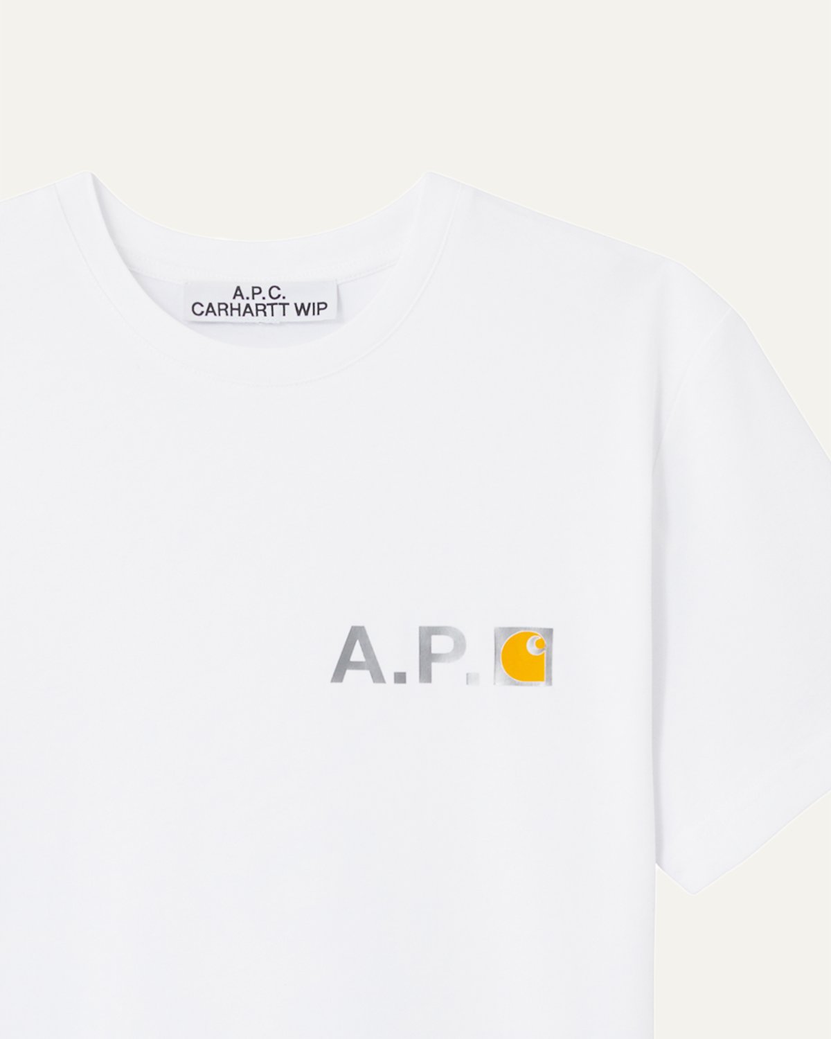 A.P.C. x Carhartt WIP - Fire T-Shirt White - Tops - White - Image 3