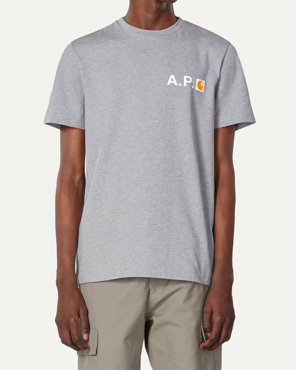 A.P.C. x Carhartt WIP - Fire T-Shirt Grey - Tops - Grey - Image 2