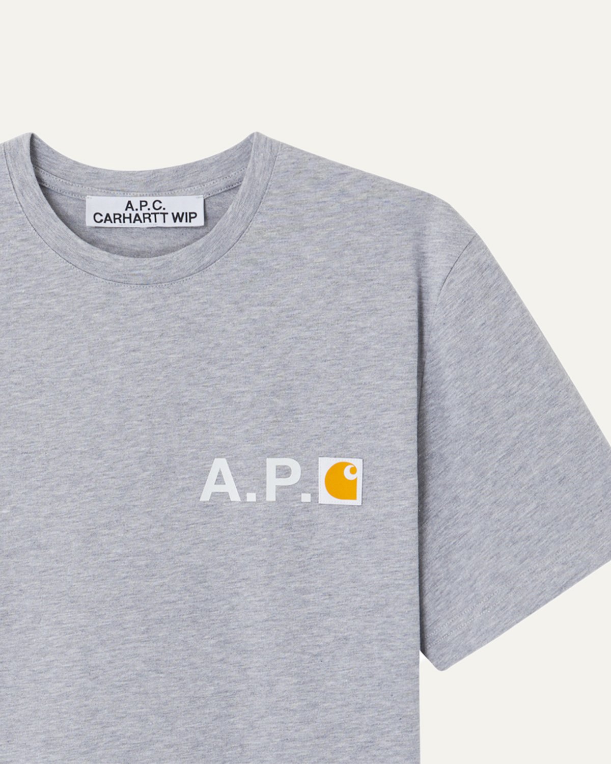 A.P.C. x Carhartt WIP - Fire T-Shirt Grey - Tops - Grey - Image 3