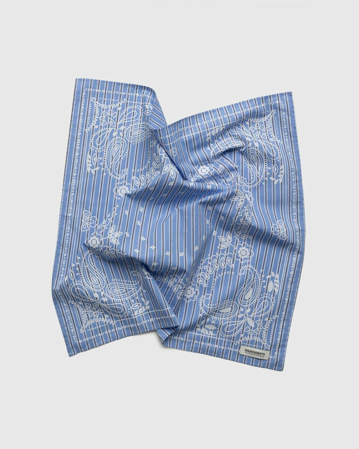 Highsnobiety - Shirting Bandana Blue - Accessories - Blue - Image 4