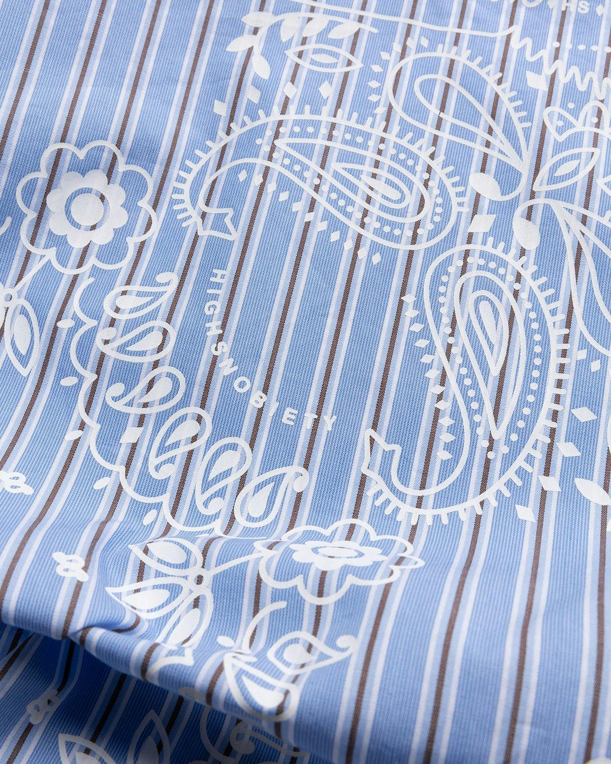 Highsnobiety - Shirting Bandana Blue - Accessories - Blue - Image 5