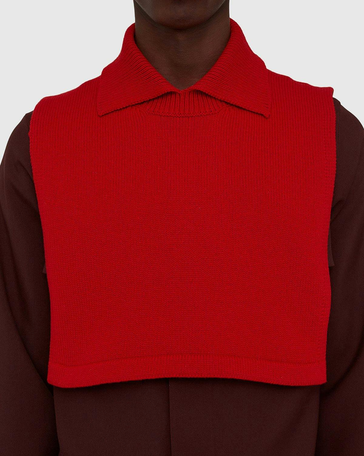 Jil Sander - Plastron Bib Red - Accessories - Red - Image 5