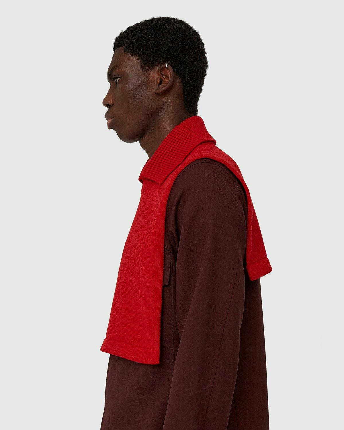 Jil Sander - Plastron Bib Red - Accessories - Red - Image 6