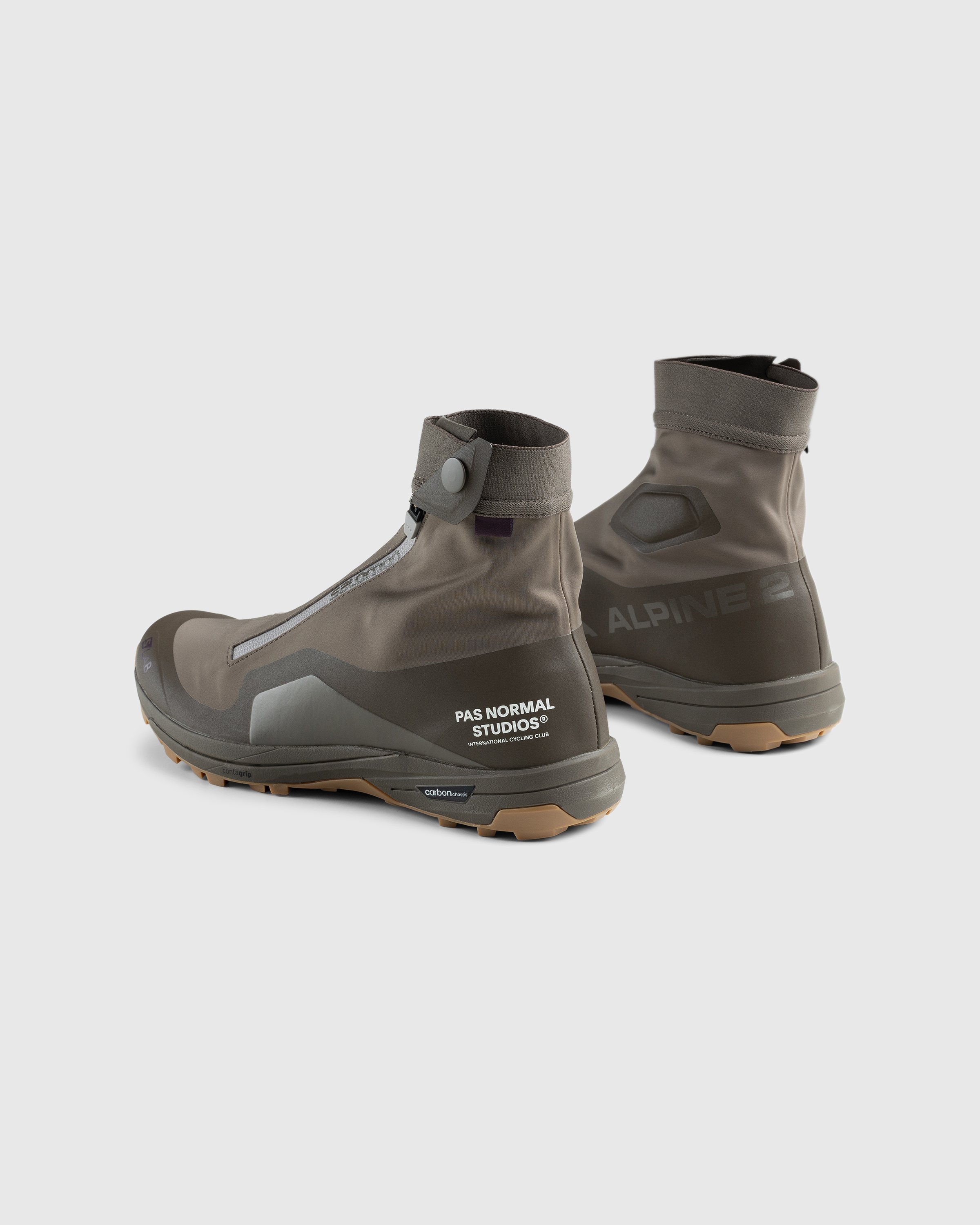 Salomon x PAS NORMAL STUDIOS - XA-Alpine 2 Moss Gray/Deep Lichen Green/Gull - Footwear - Brown - Image 4