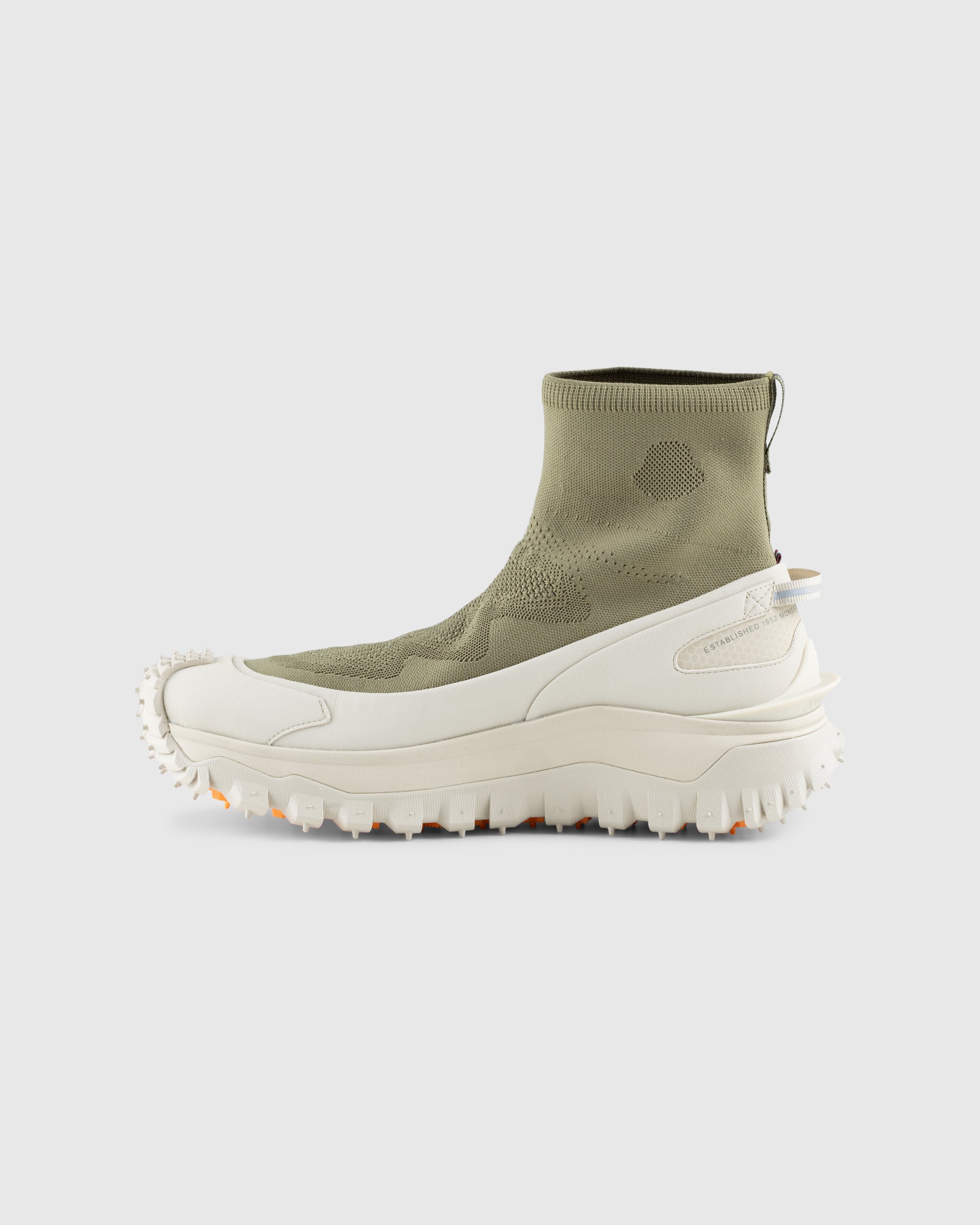 Moncler - Trailgrip Knit High Top Sneakers Medium Green - Footwear - Green - Image 2