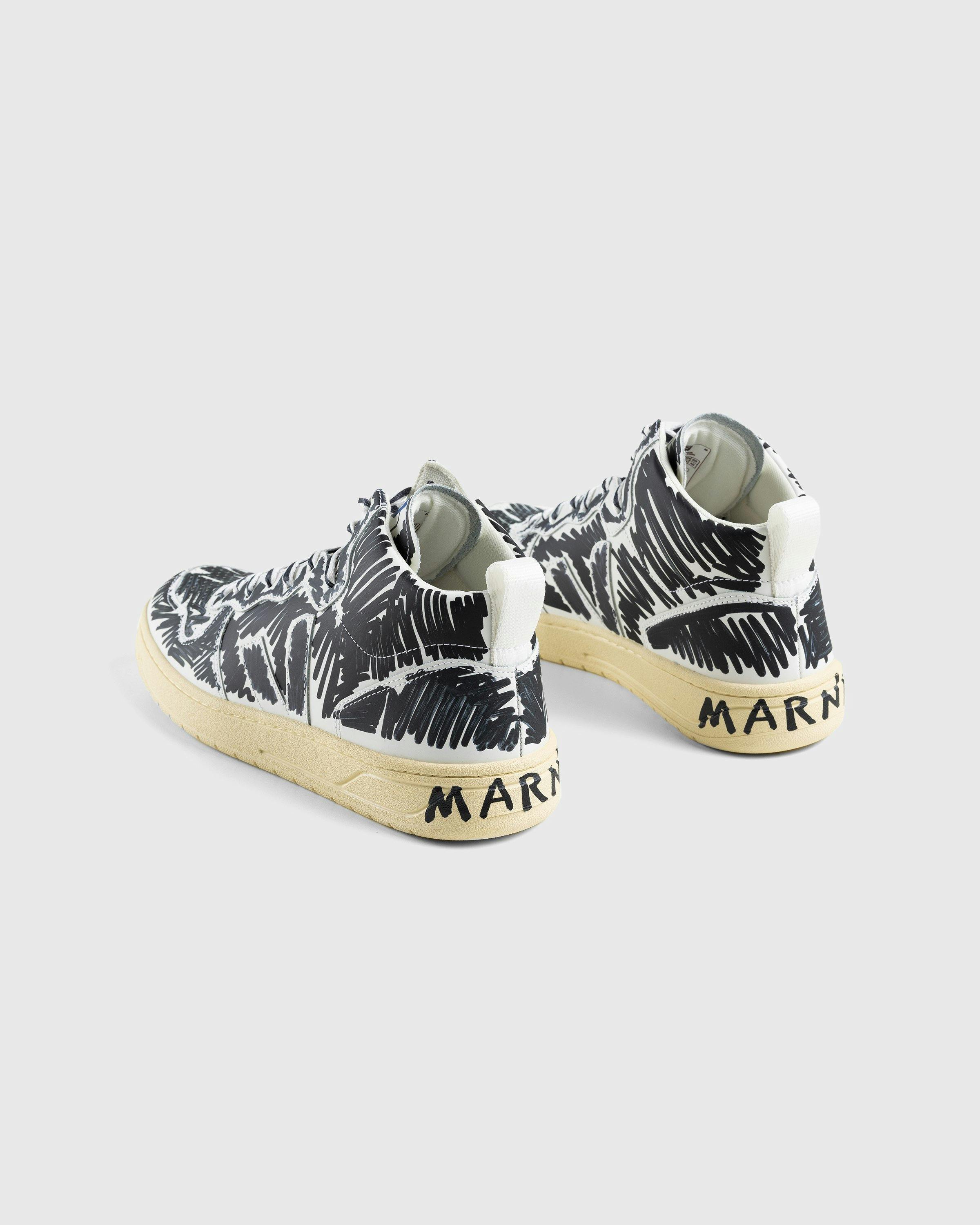 VEJA x Marni - V-15 Leather Black - Footwear - Black - Image 4