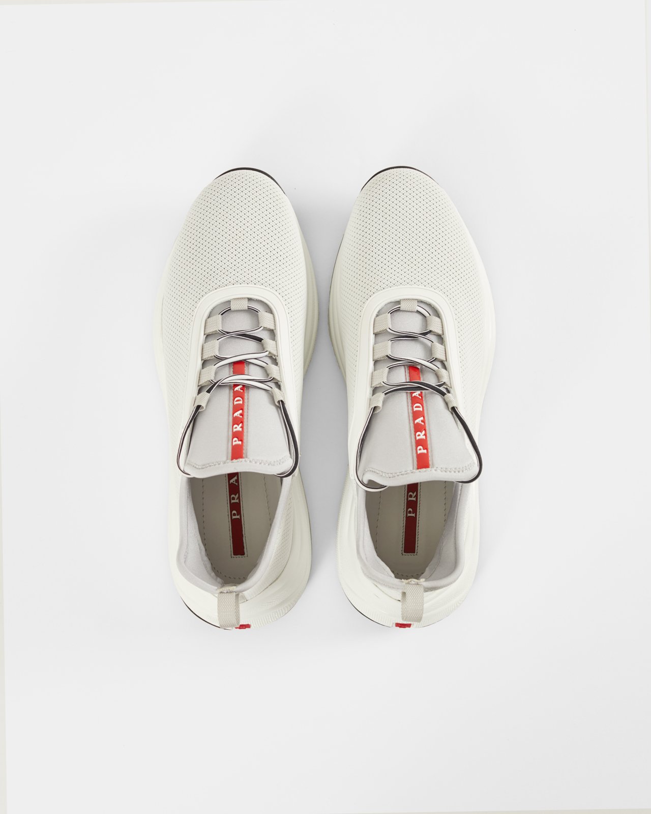 Prada - Women's Mesh Runner White - Footwear - White - Image 5