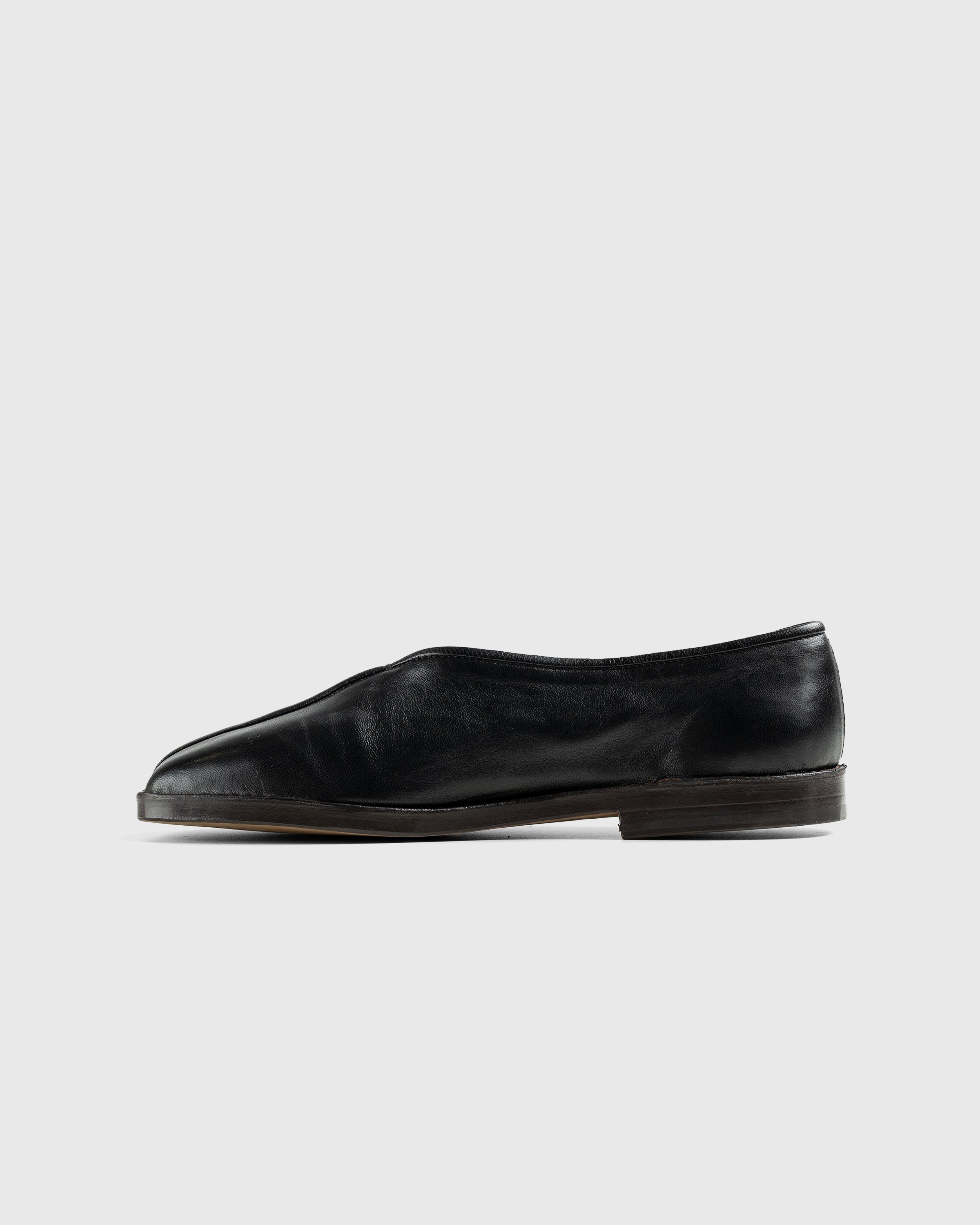 Lemaire - Flat Piped Slippers - Footwear - Black - Image 2