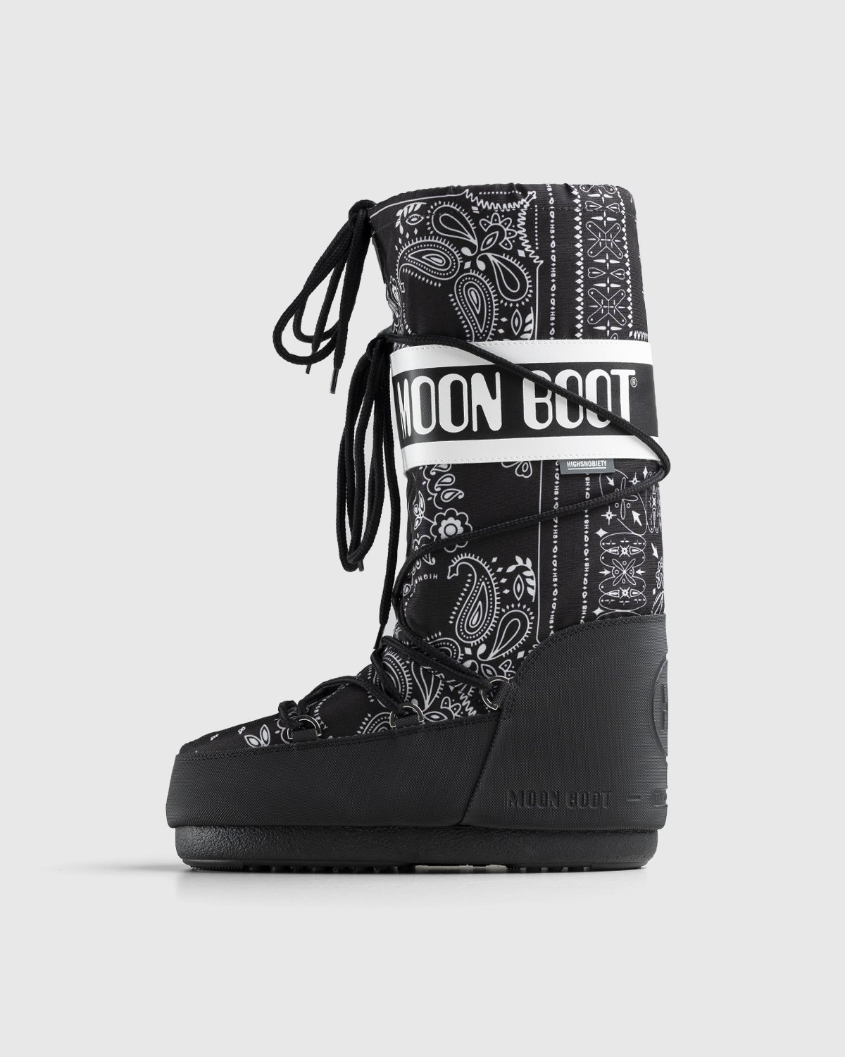 Moon Boot x Highsnobiety - Icon Boot Bandana Black - Footwear - Black - Image 2