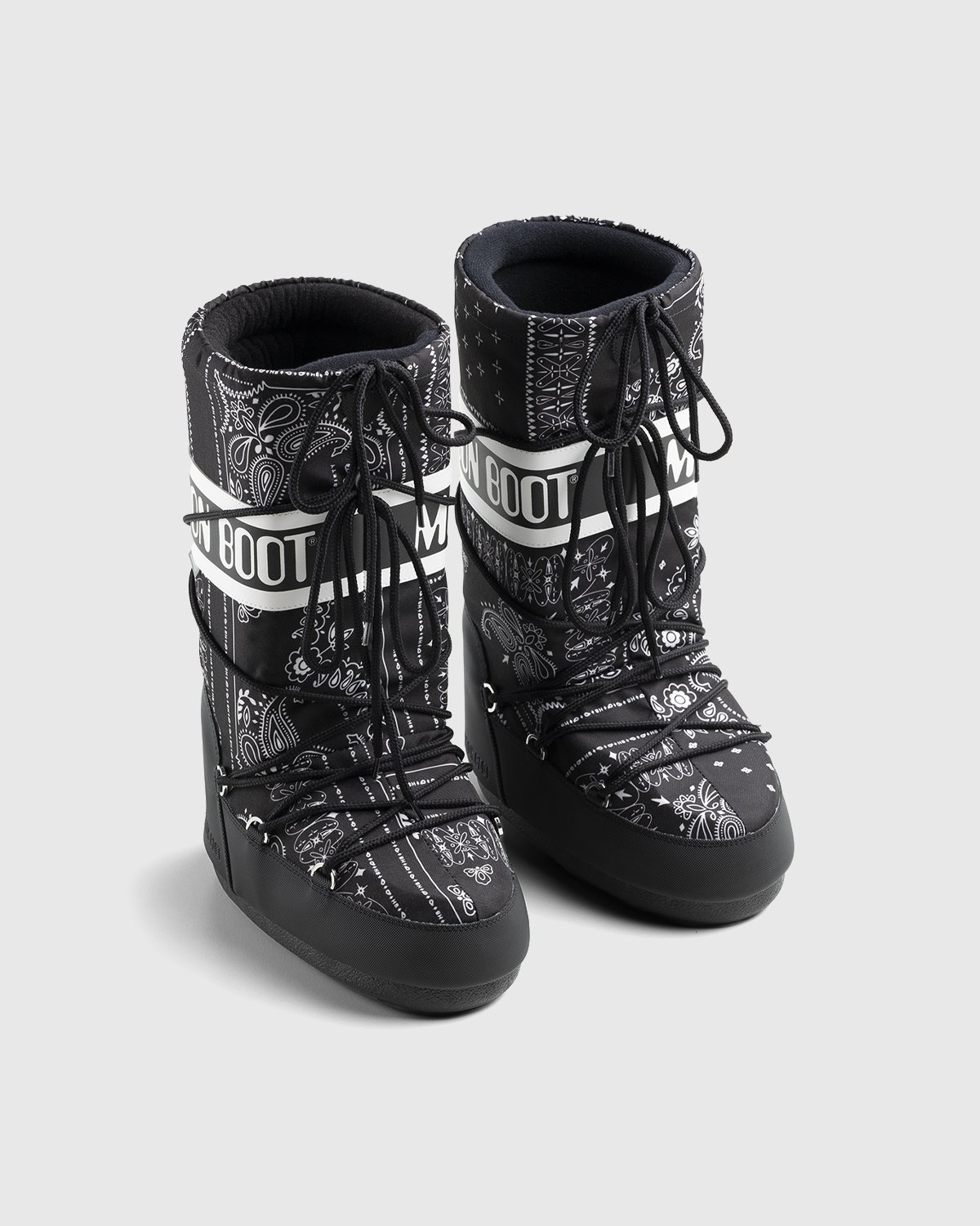 Moon Boot x Highsnobiety - Icon Boot Bandana Black - Footwear - Black - Image 3