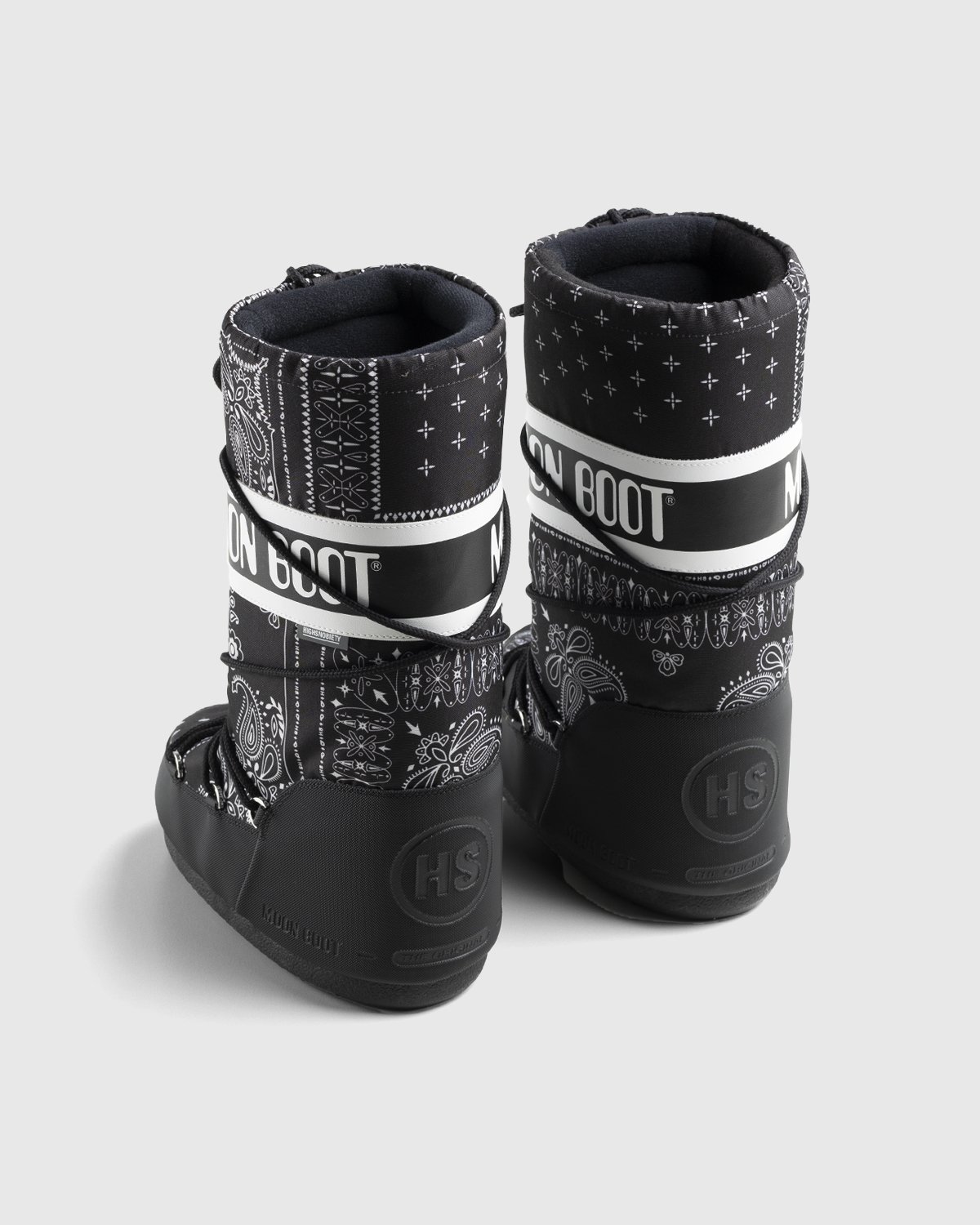 Moon Boot x Highsnobiety - Icon Boot Bandana Black - Footwear - Black - Image 4