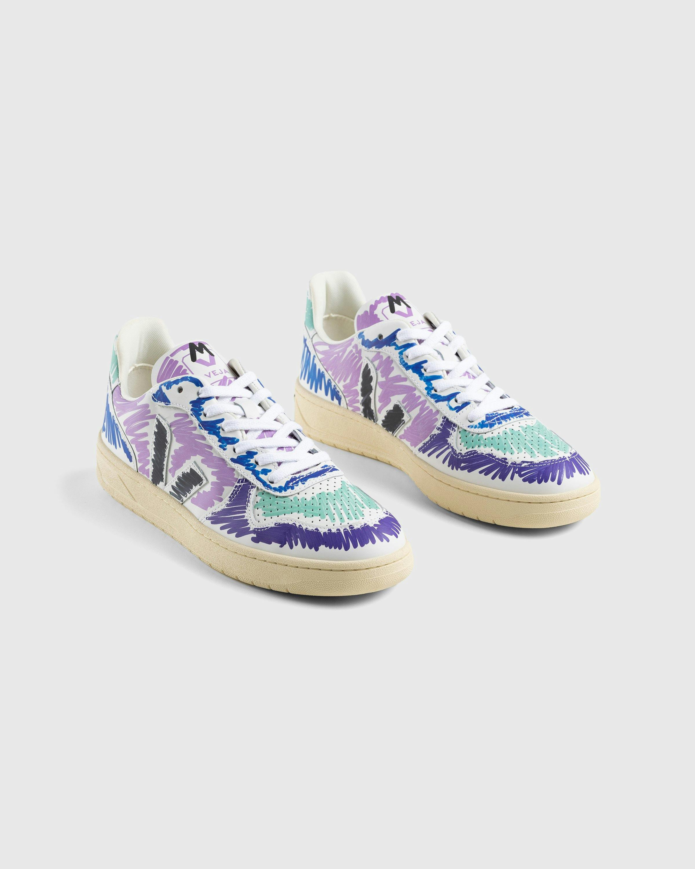 VEJA x Marni - V-10 Leather Orchid Black - Footwear - Multi - Image 2