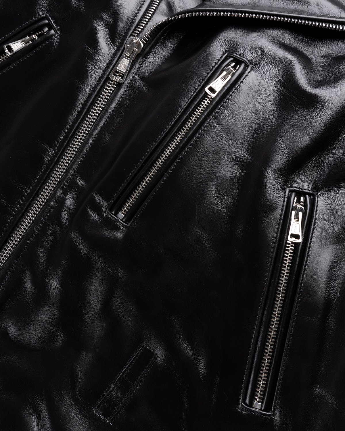 Our Legacy - Hellraiser Leather Jacket Aamon Black - Clothing - Black - Image 4