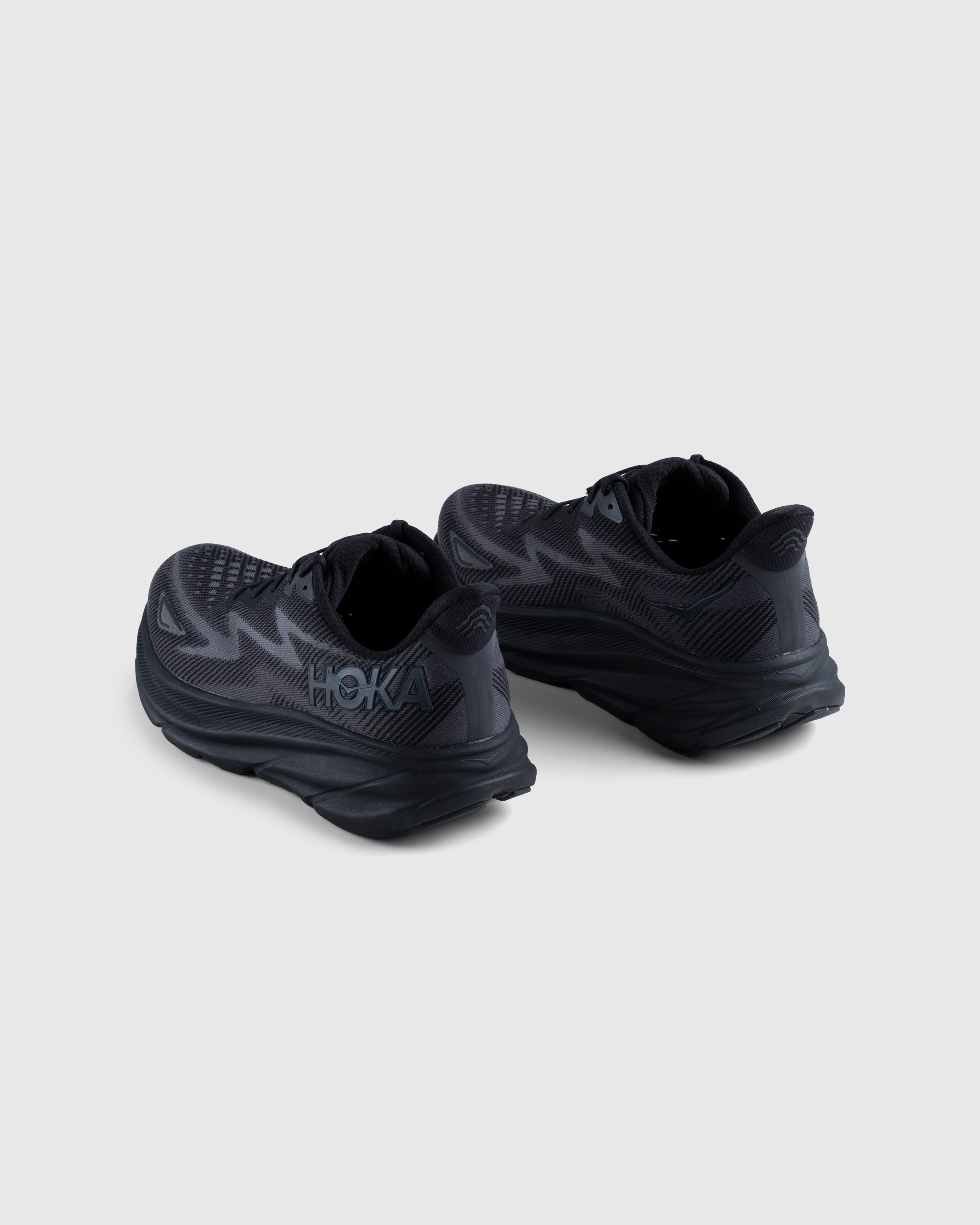 HOKA - Clifton 9 Wide Black/Black - Footwear - Black - Image 3