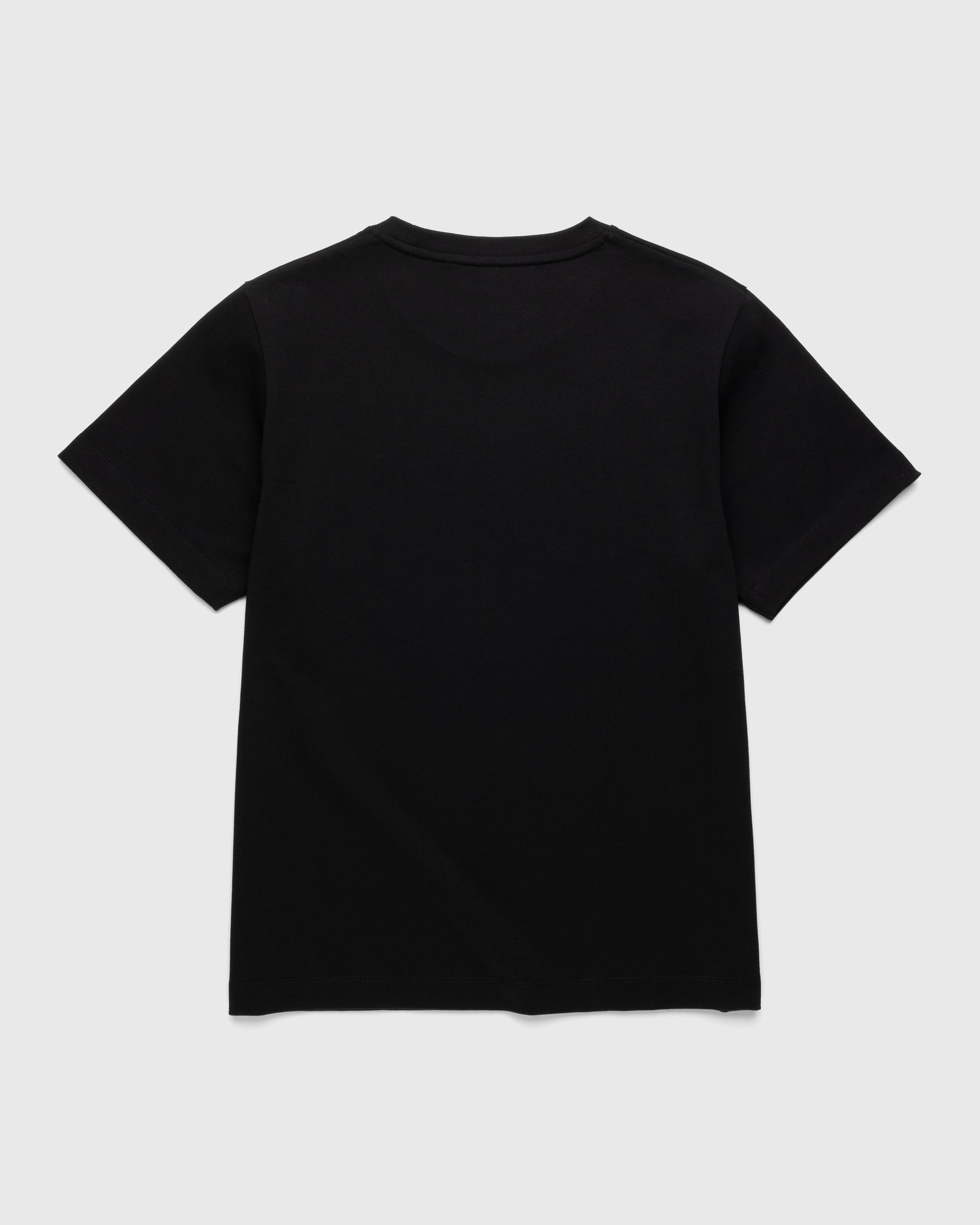 Marine Serre - Organic Cotton T-Shirt Black - Clothing - Black - Image 3