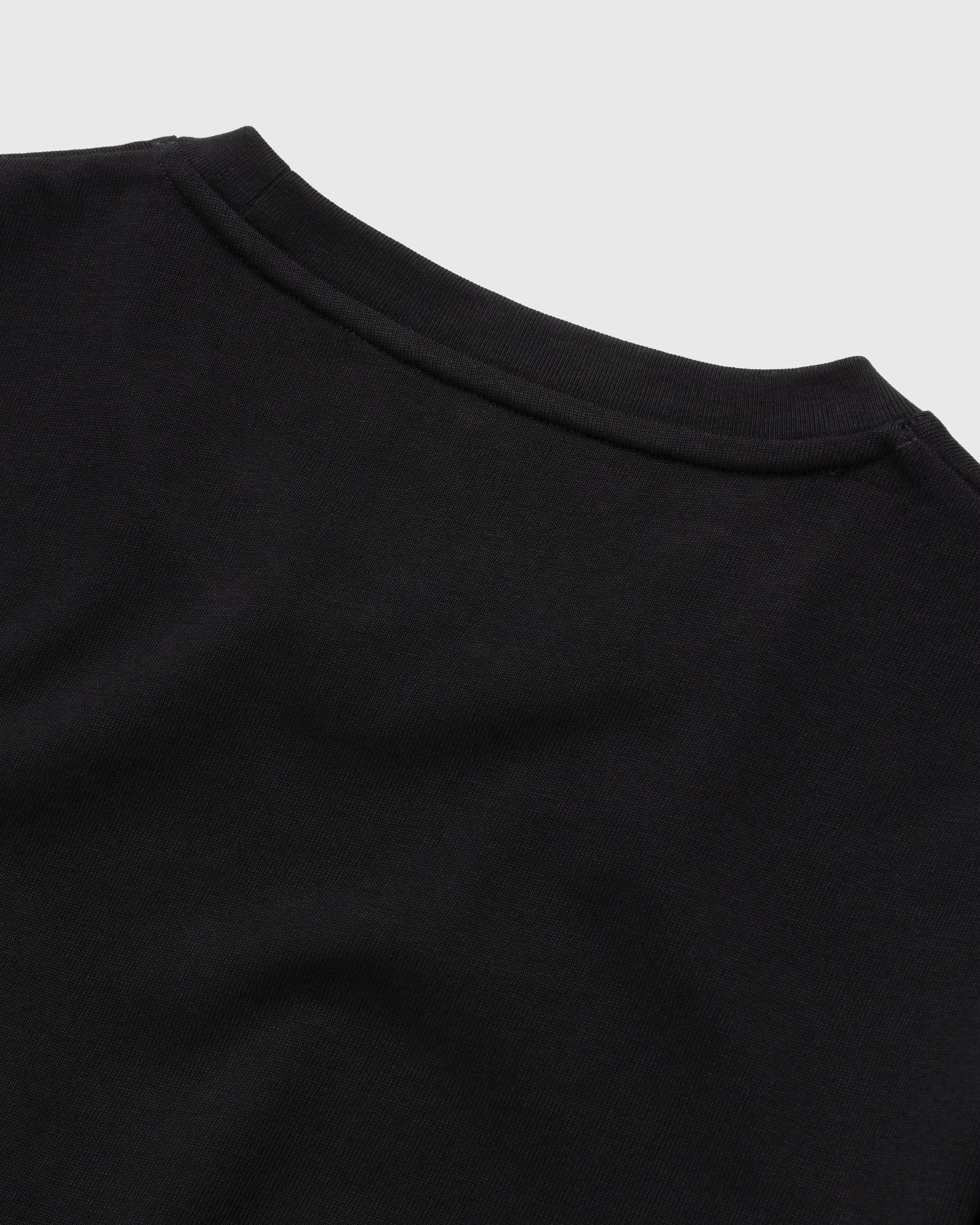 Marine Serre - Organic Cotton T-Shirt Black - Clothing - Black - Image 4